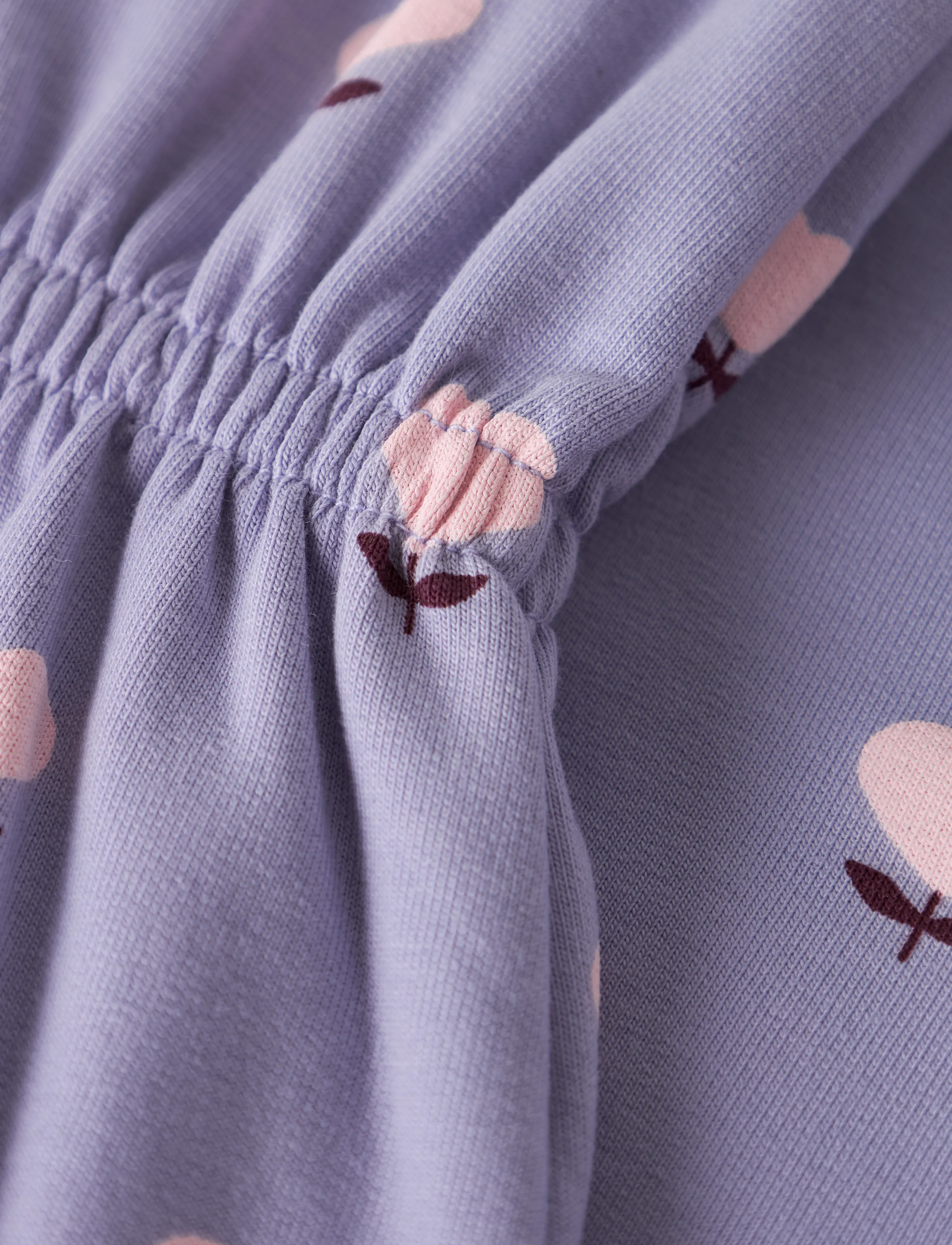 name it - NMFOLINI LS SWE DRESS BRU PB - långärmade babyklänningar - lavender icing - 4