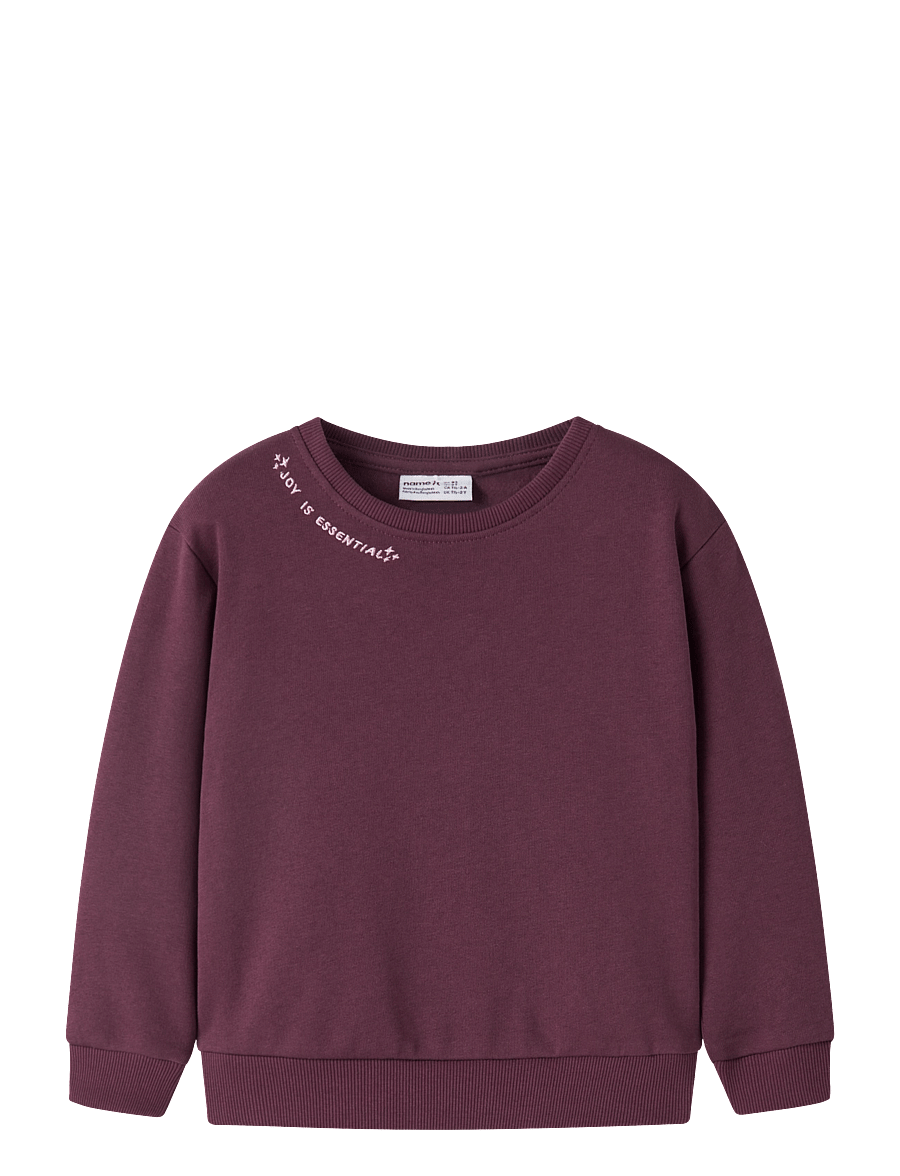 name it - NMFOKALA LS NREG SWE BRU PB - sweatshirts - mauve wine - 0