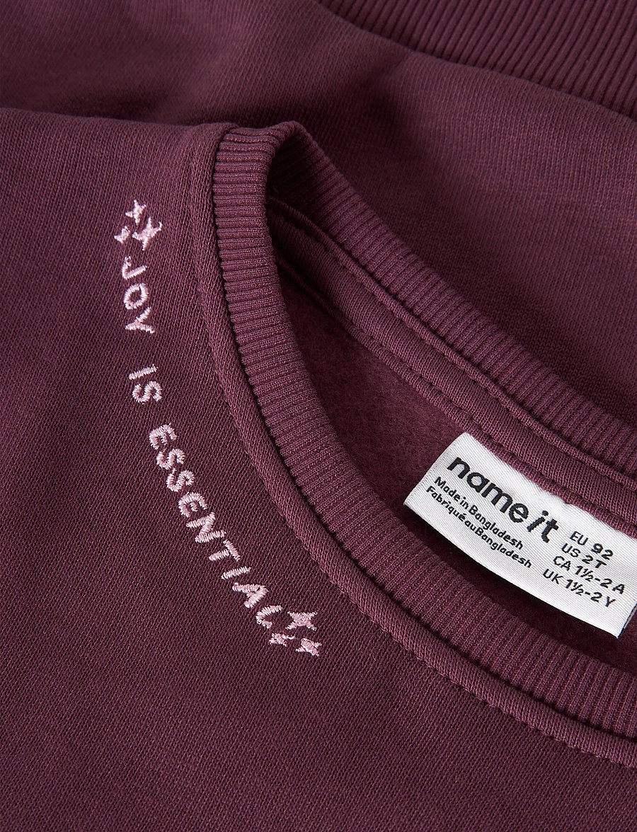 name it - NMFOKALA LS NREG SWE BRU PB - sweatshirts - mauve wine - 2