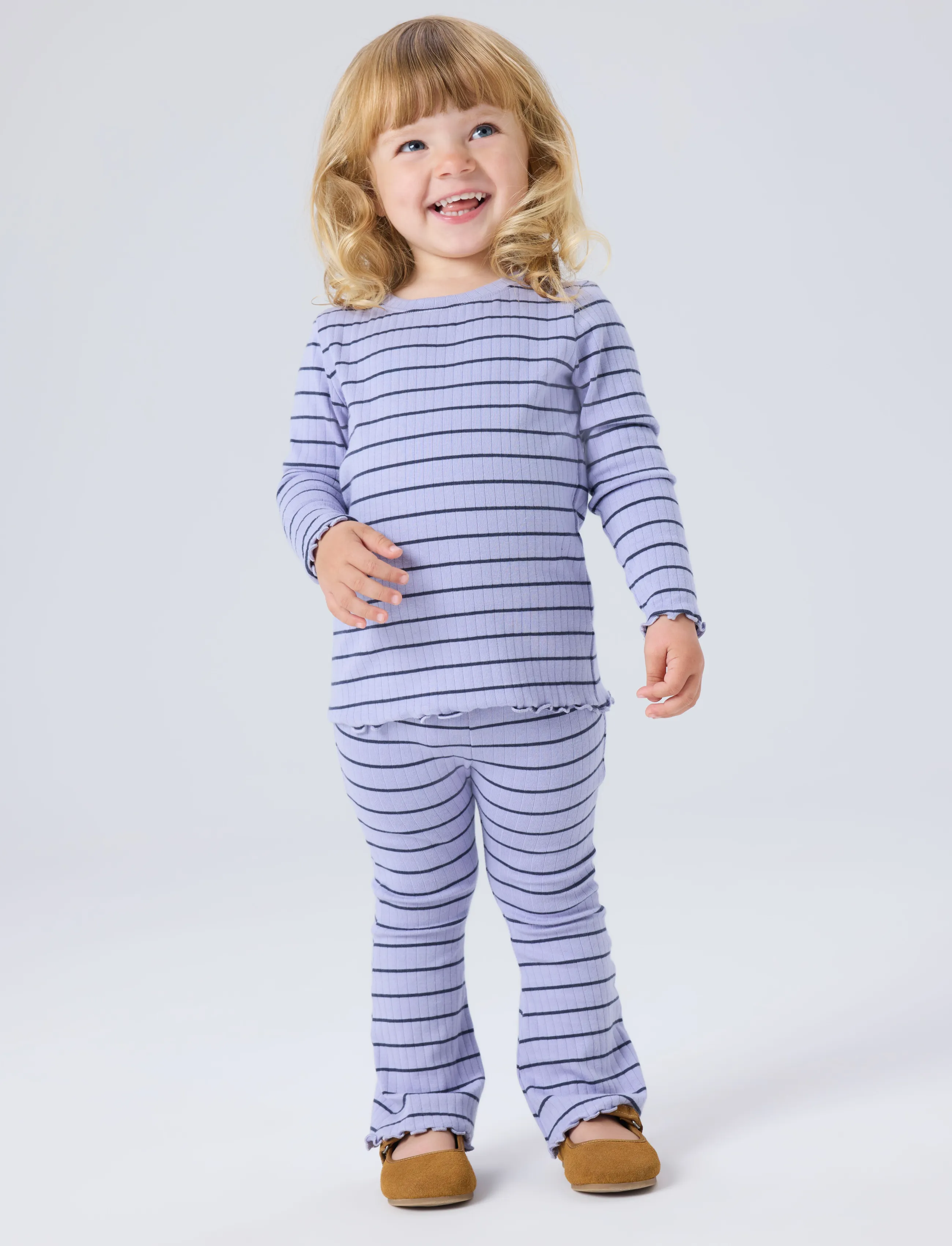 name it - NMFOLENA LS SLIM TOP PB - langärmelig - lavender icing - 2