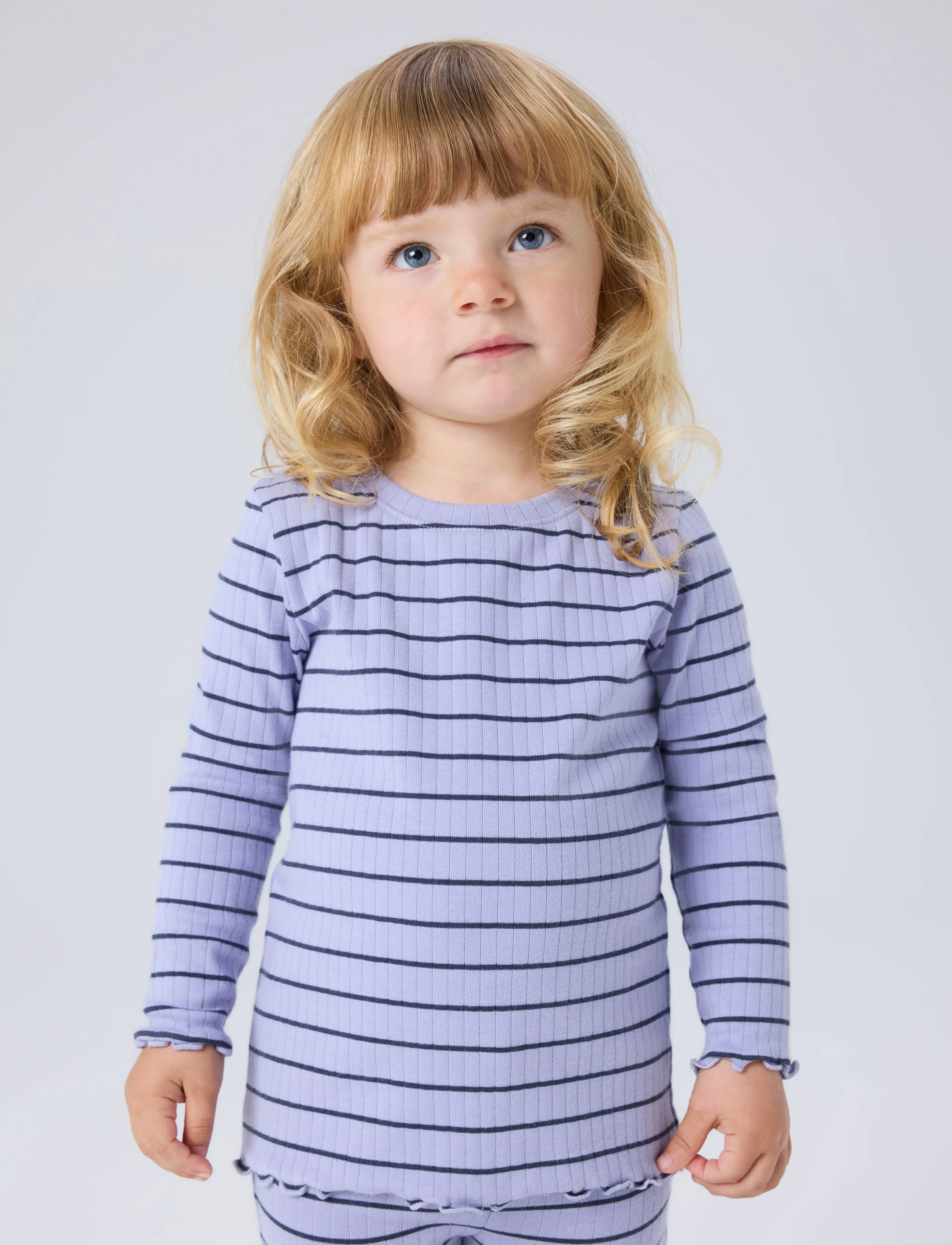 name it - NMFOLENA LS SLIM TOP PB - langärmelig - lavender icing - 3