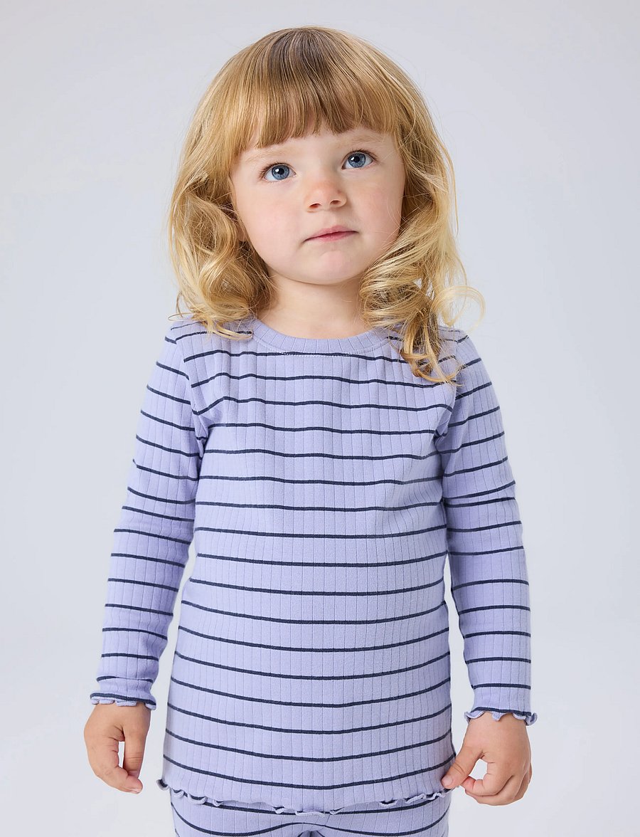 name it - NMFOLENA LS SLIM TOP PB - langärmelig - lavender icing - 3