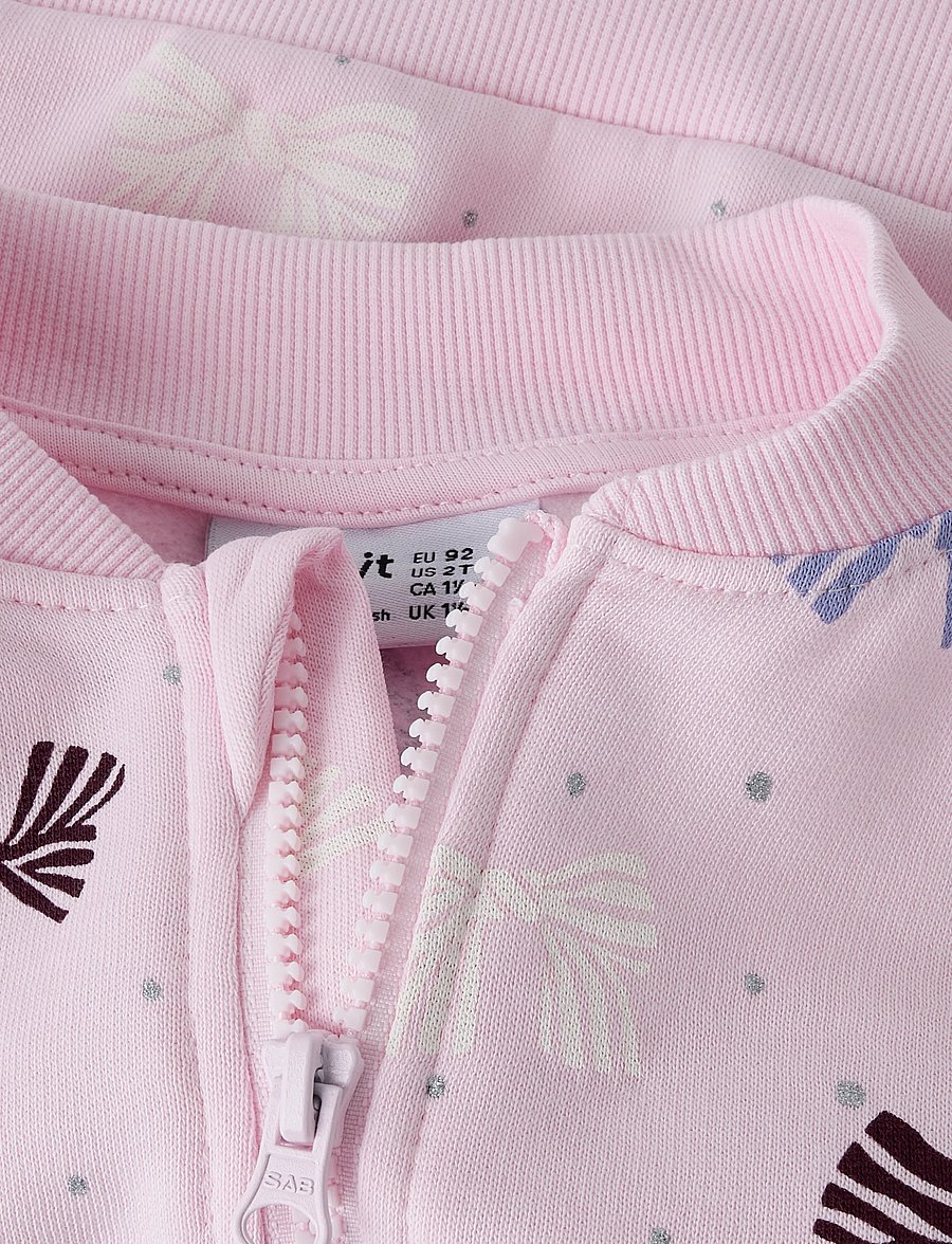 name it - NMFOLINIAS LS SWE CARD BRU PB - bomberjackor - cherry blossom - 2