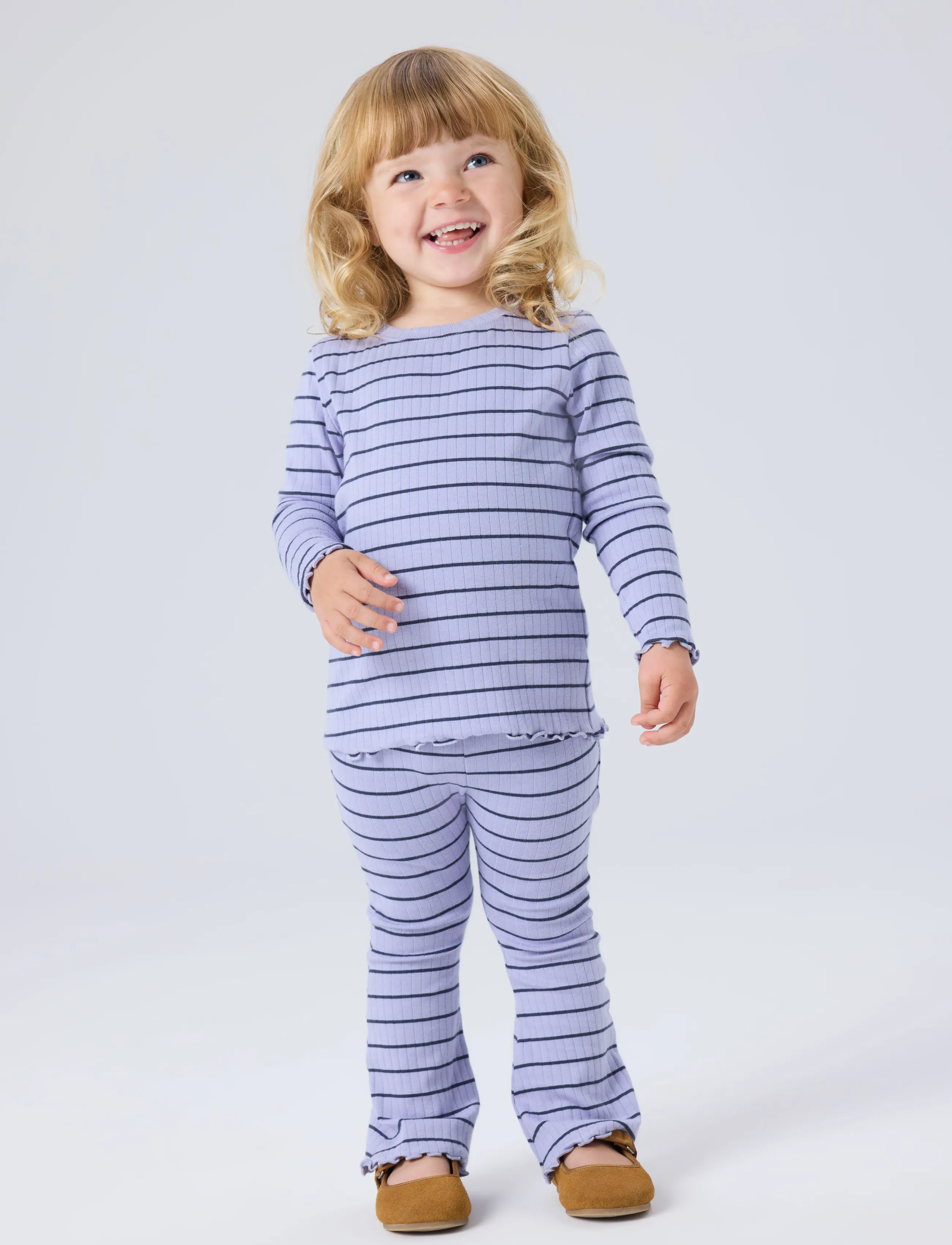 name it - NMFOLENA SLIM BOOTCUT LEGGING PB - lavender icing - 2