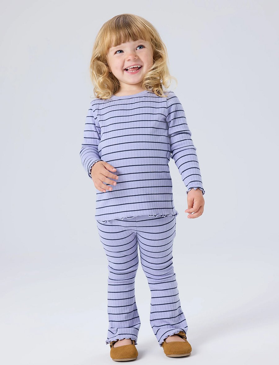 name it - NMFOLENA SLIM BOOTCUT LEGGING PB - lavender icing - 2