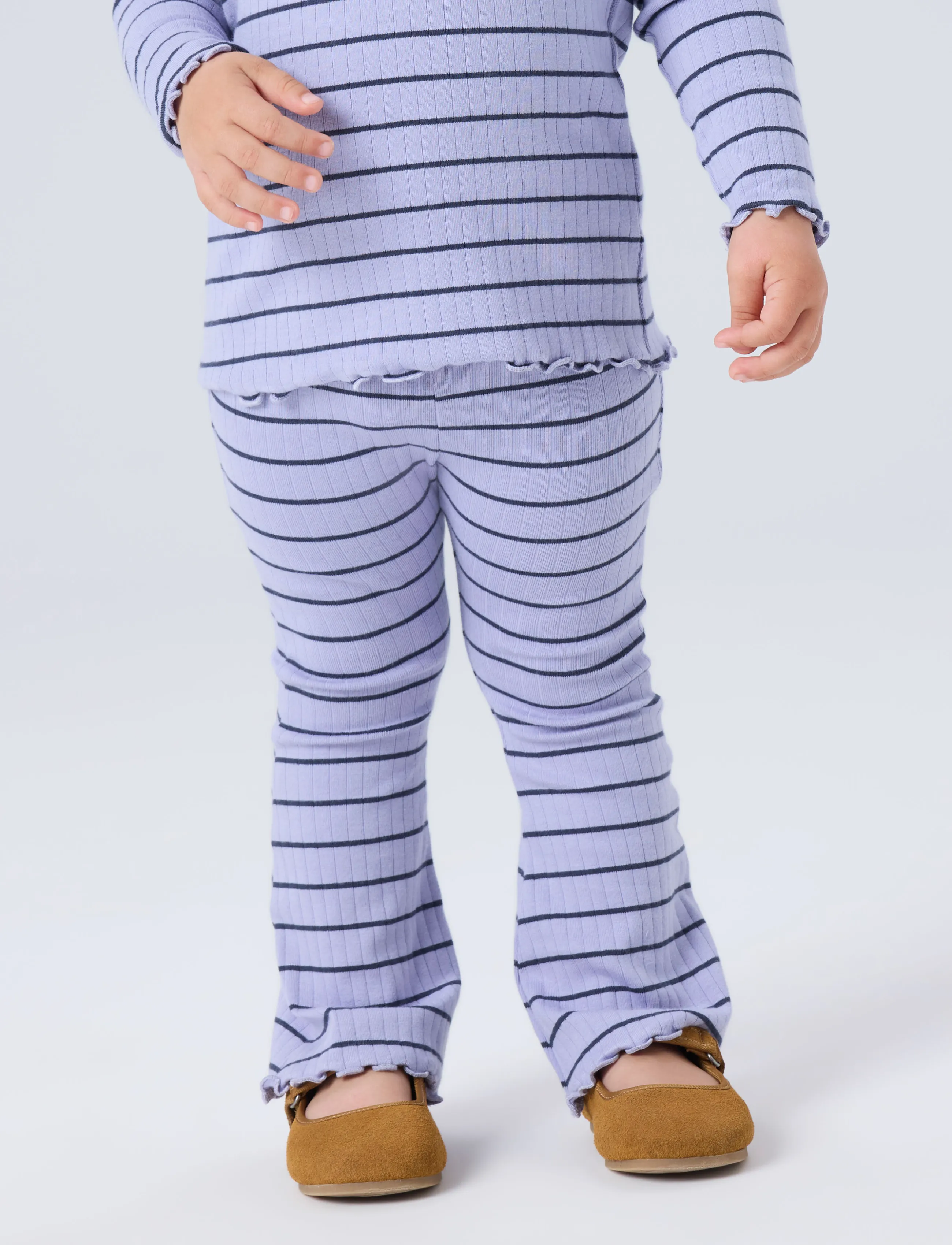 name it - NMFOLENA SLIM BOOTCUT LEGGING PB - lavender icing - 3