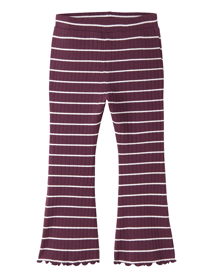 name it - NMFOLENA SLIM BOOTCUT LEGGING PB - leggings - mauve wine - 0
