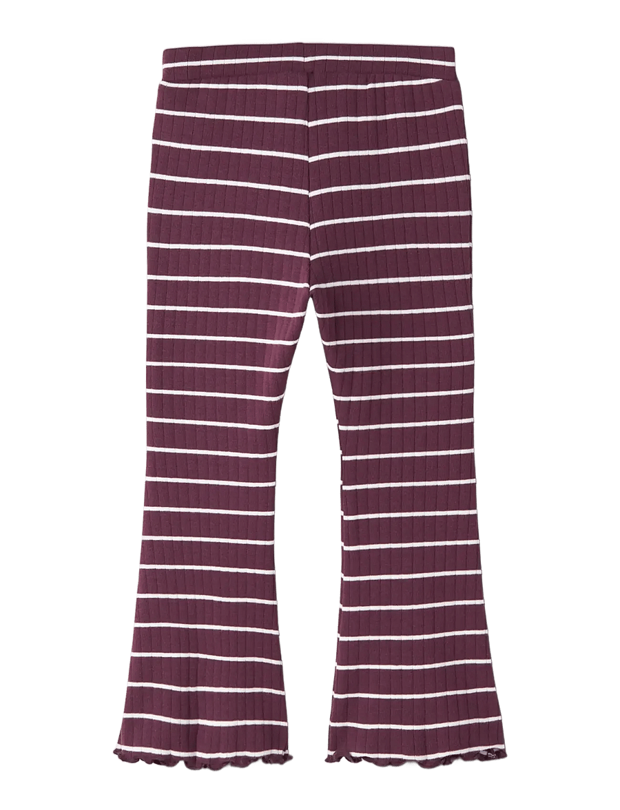 name it - NMFOLENA SLIM BOOTCUT LEGGING PB - leggings - mauve wine - 1