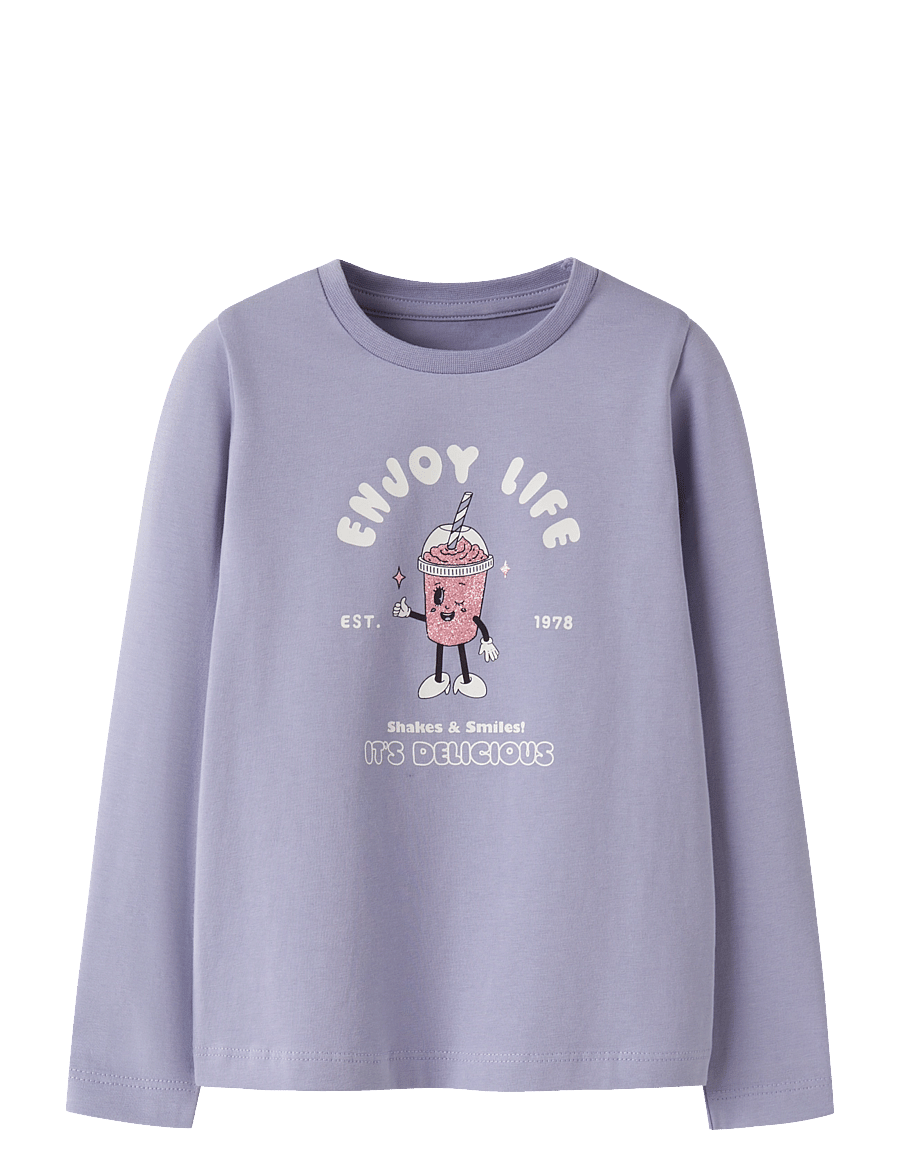 name it - NMFOLINAS LS TOP PB - langärmelig - lavender icing - 0