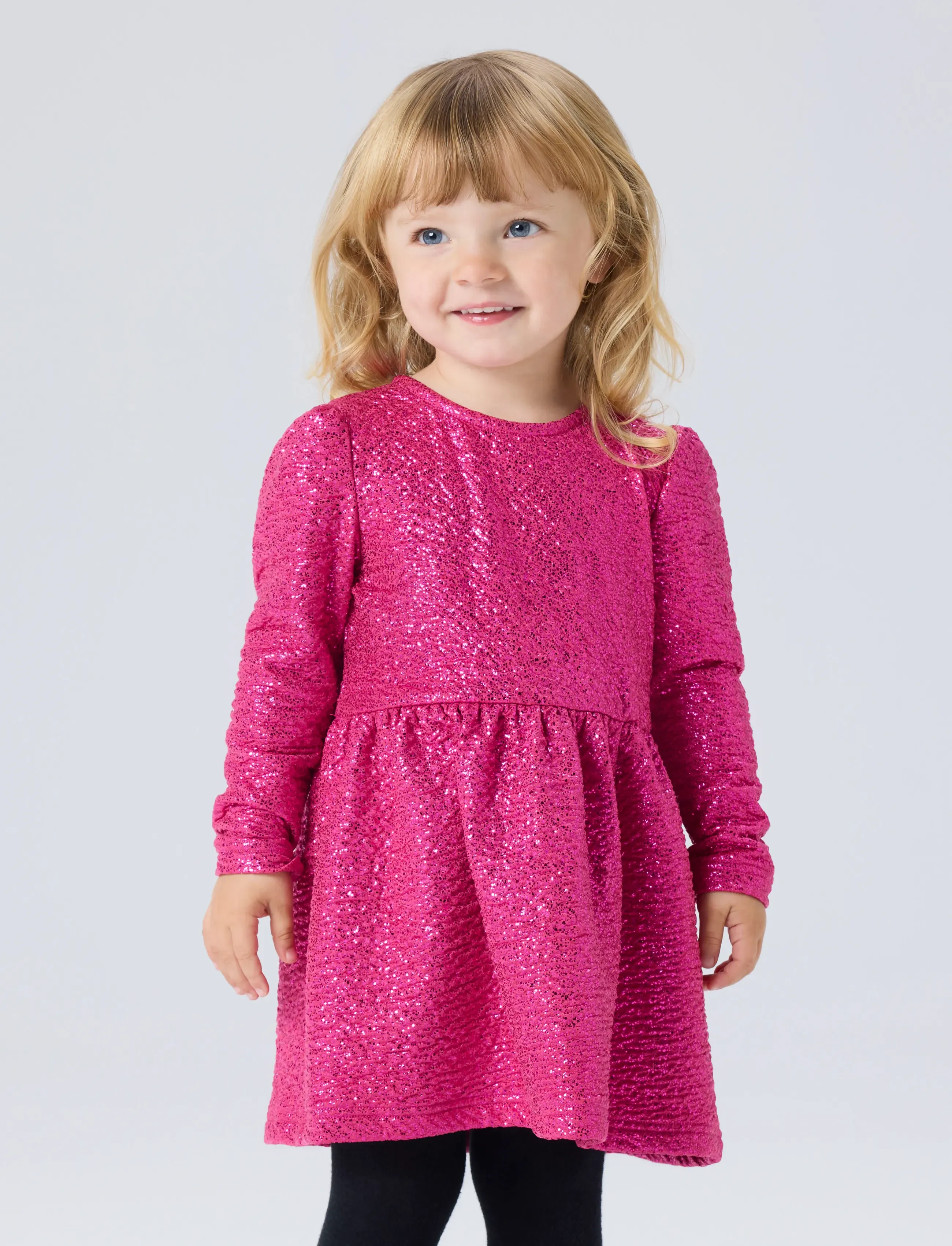 name it - NMFRISINE LS DRESS PB - long-sleeved casual dresses - pink yarrow - 3