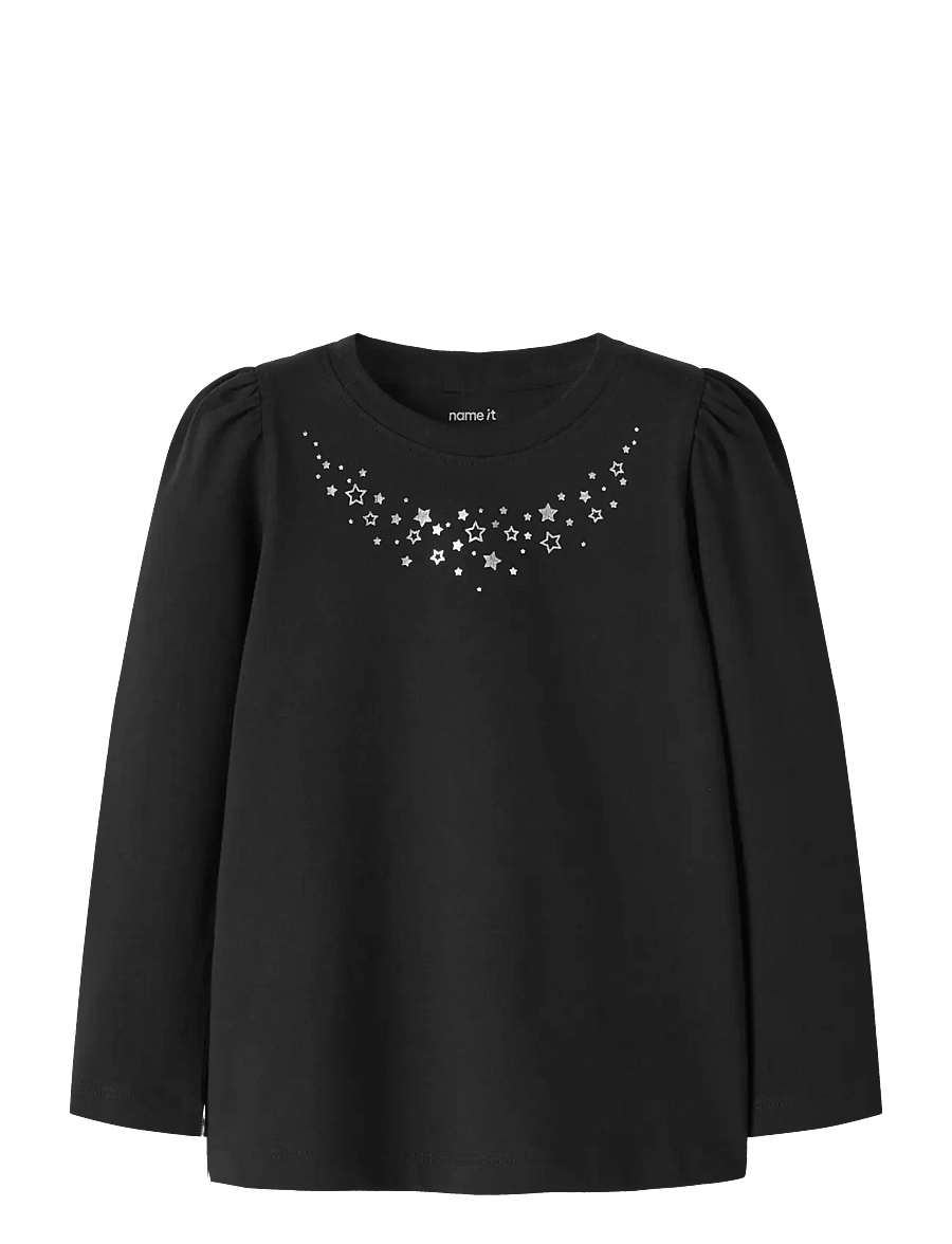 name it - NMFRILINA LS TOP PB - black - 0