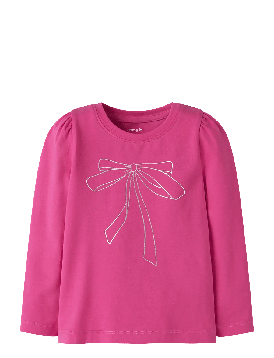 name it - NMFRILINA LS TOP PB - pink yarrow - 0