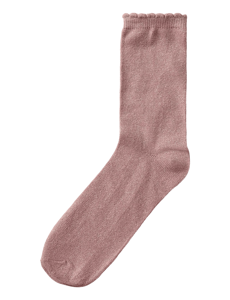name it - NKFGLITTER SOCK NOOS - sokid - woodrose - 0