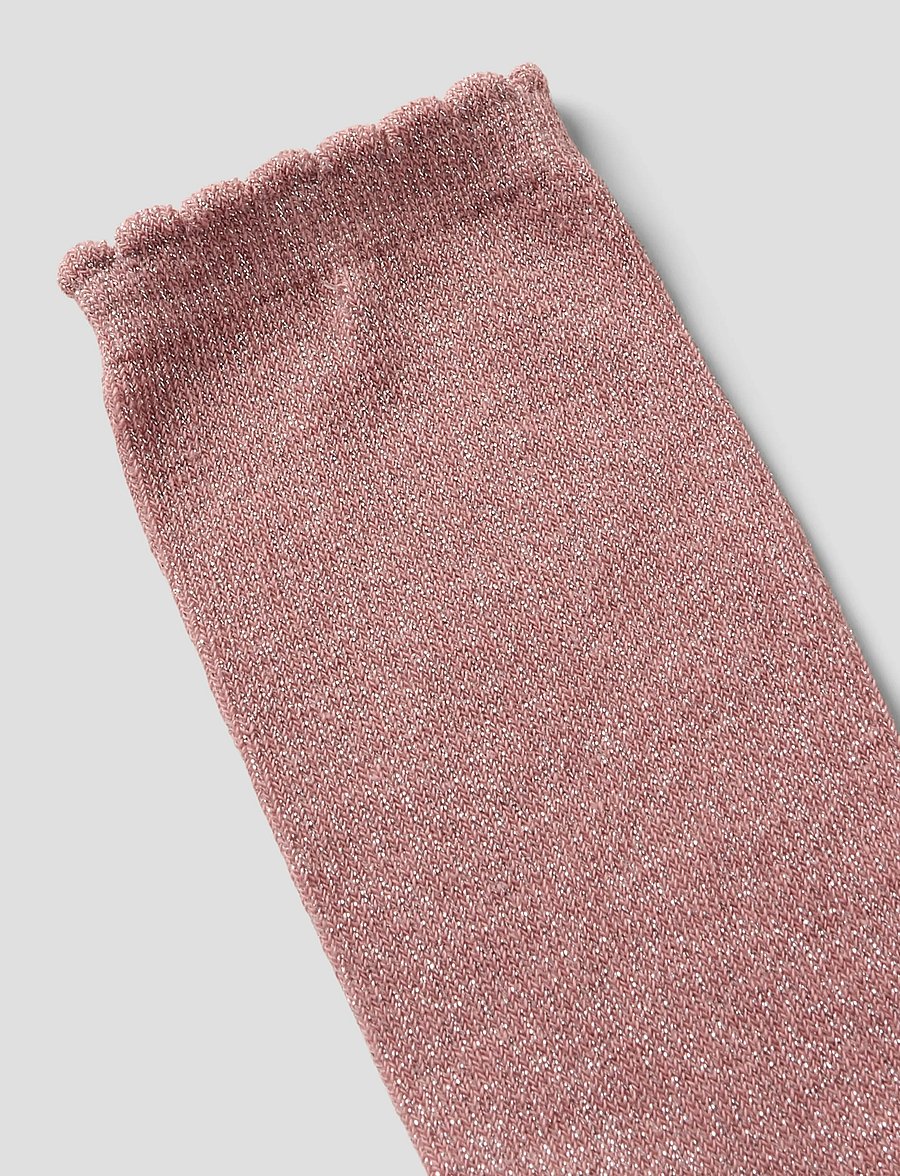 name it - NKFGLITTER SOCK NOOS - sokid - woodrose - 1
