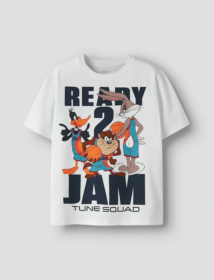 name it - NKMFLY SPACEJAM SS NREG TOP BOX WAB - kurzärmelige - bright white - 0