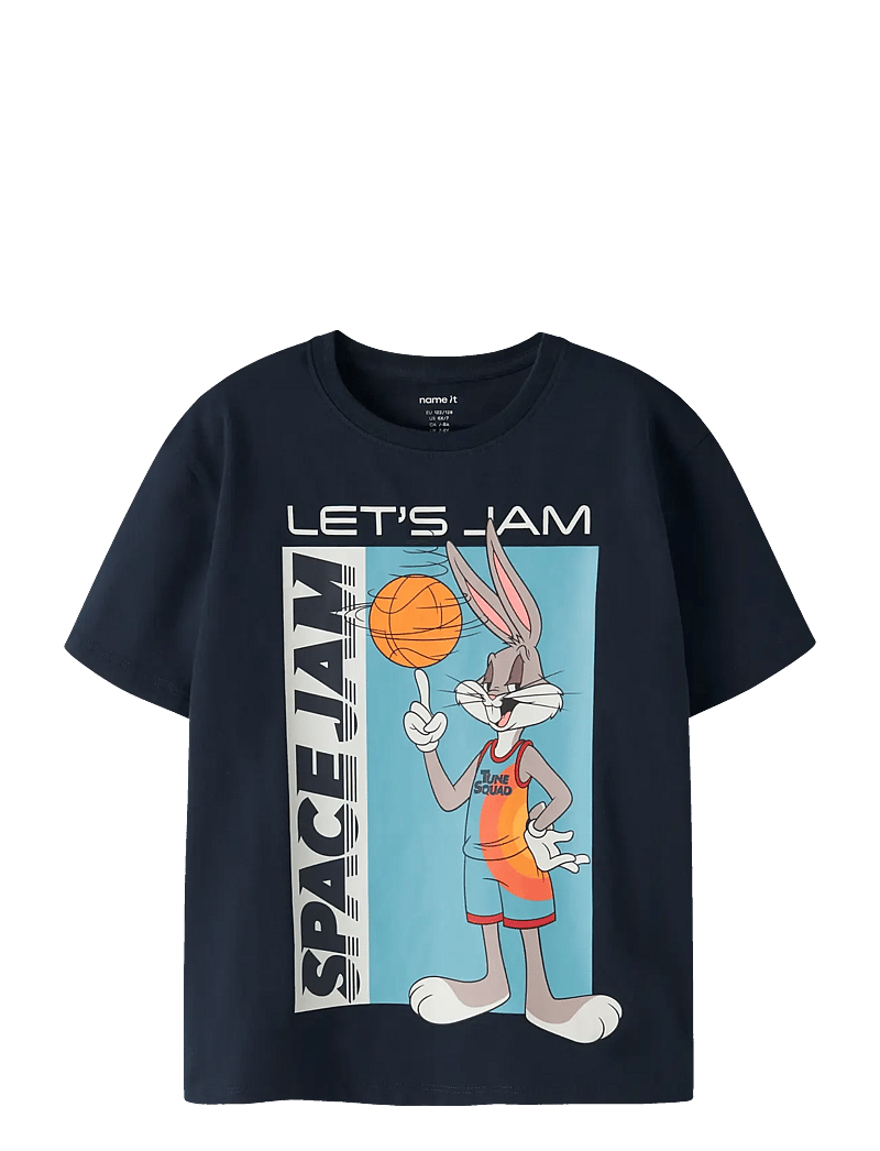 name it - NKMFLY SPACEJAM SS NREG TOP BOX WAB - short-sleeved t-shirts - navy blazer - 1