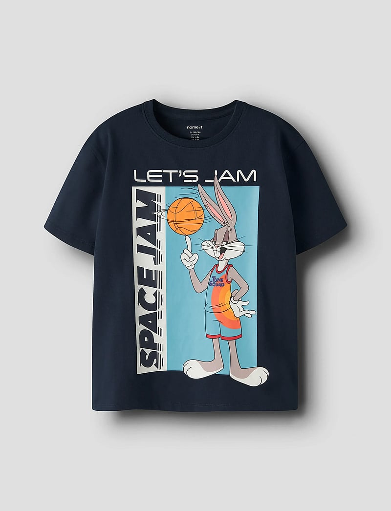 name it - NKMFLY SPACEJAM SS NREG TOP BOX WAB - short-sleeved t-shirts - navy blazer - 0