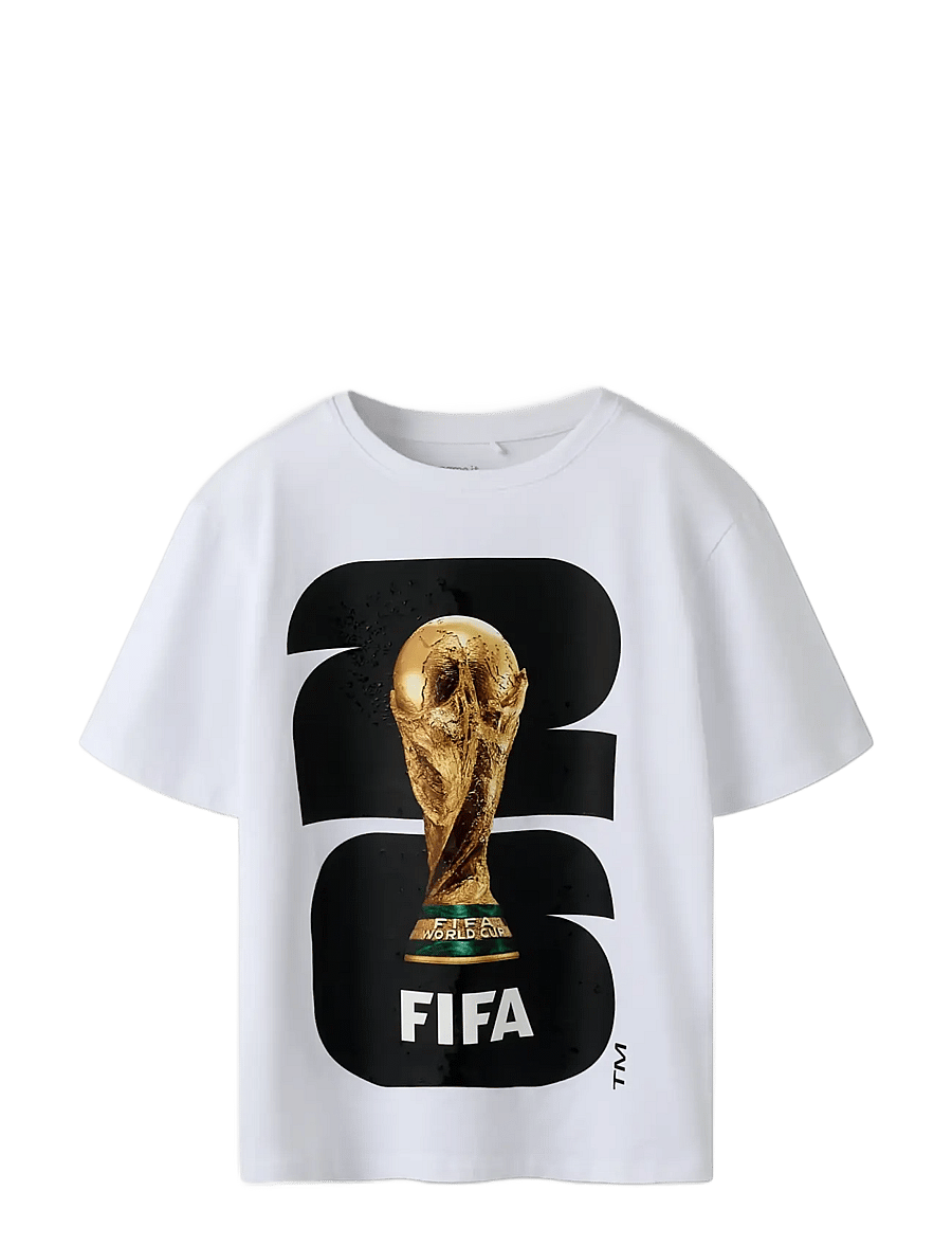 name it - NKMMALLE FIFA SS NREG TOP OUS - sportoberteile - bright white - 2