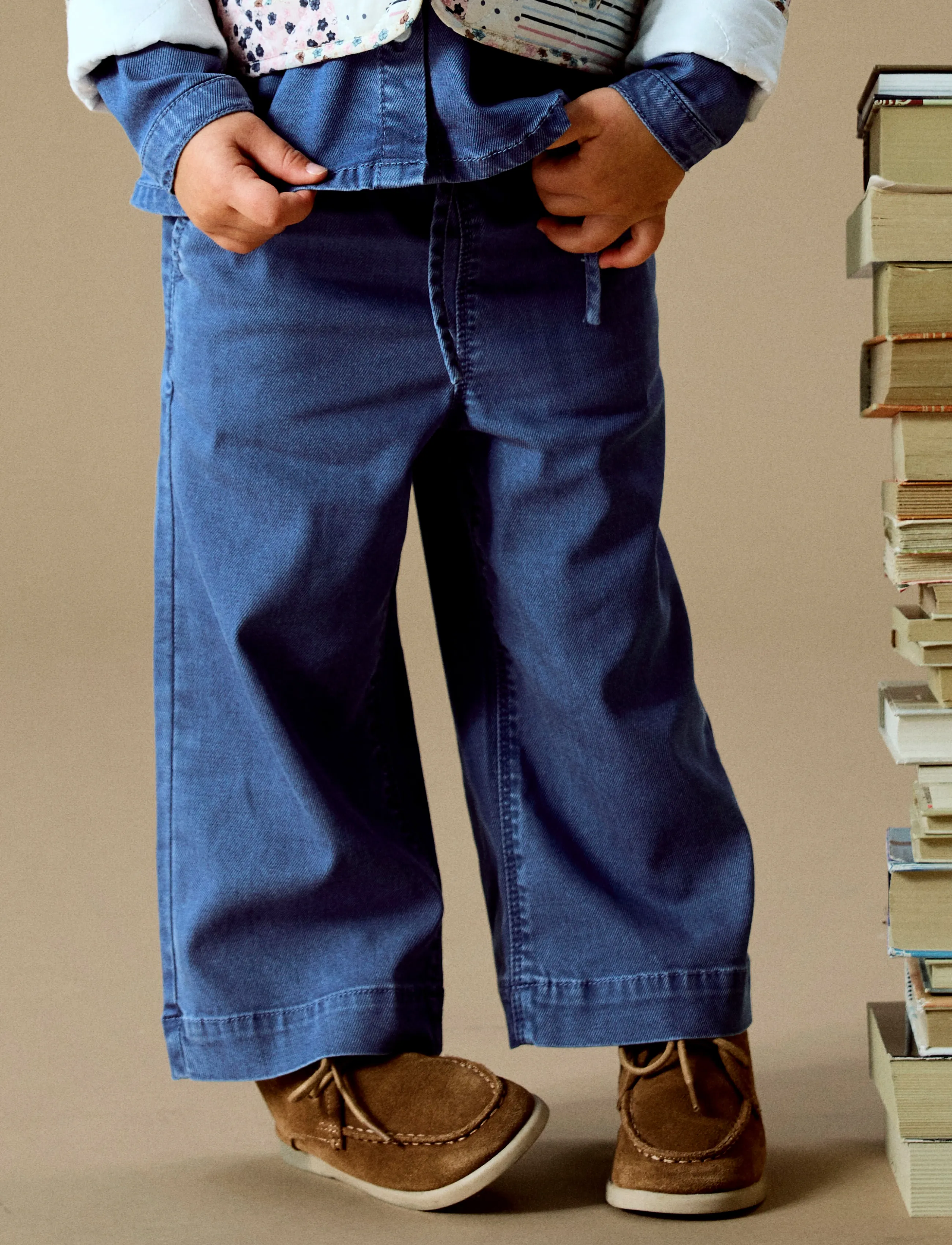 name it - NMFBELLA WIDE PULL UP JEANS 4468-YB - medium blue denim - 2