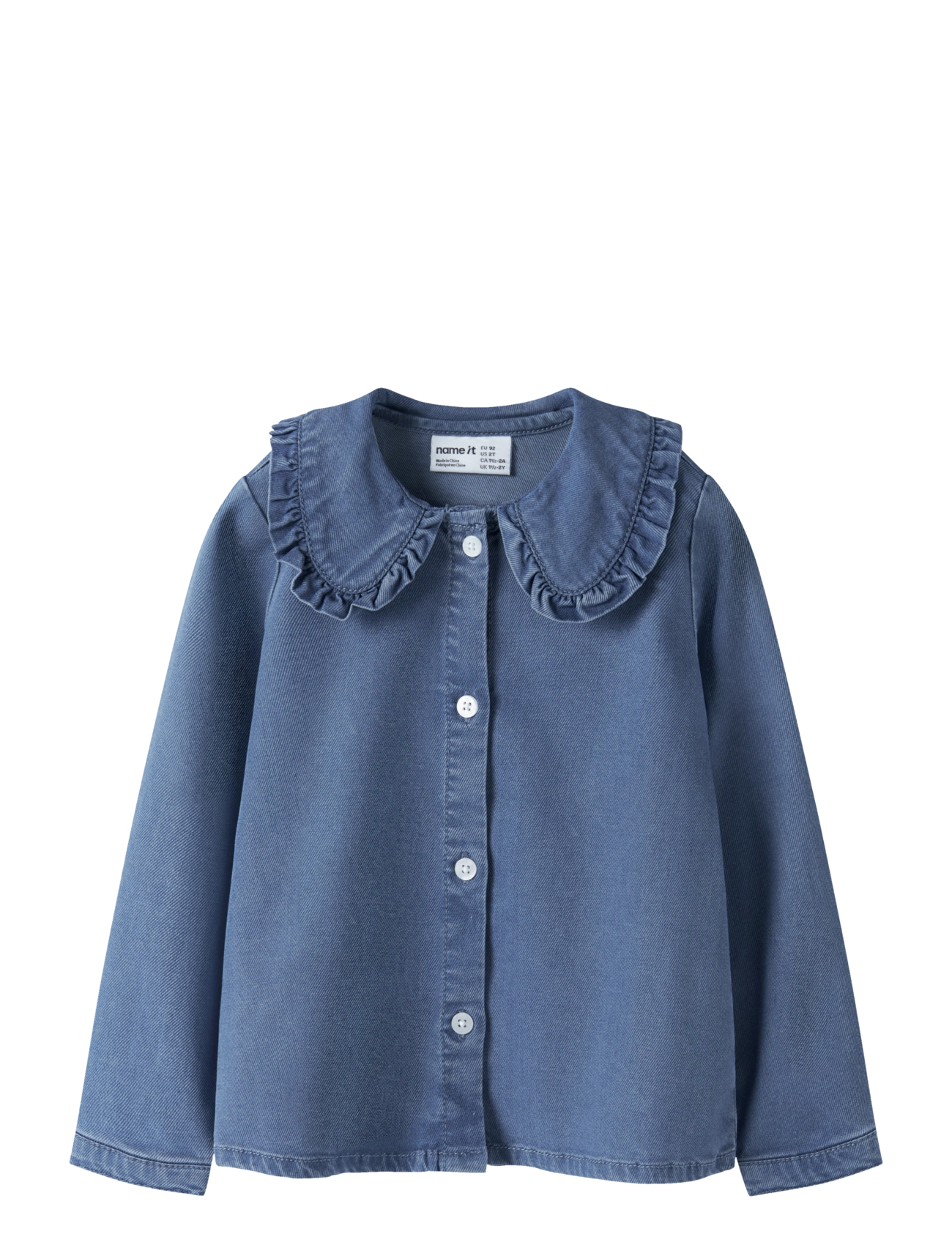 name it NMFLUNA LS DNM SHIRT 4468-YB - Long-sleeved shirts - MEDIUM BLUE DENIM / blue