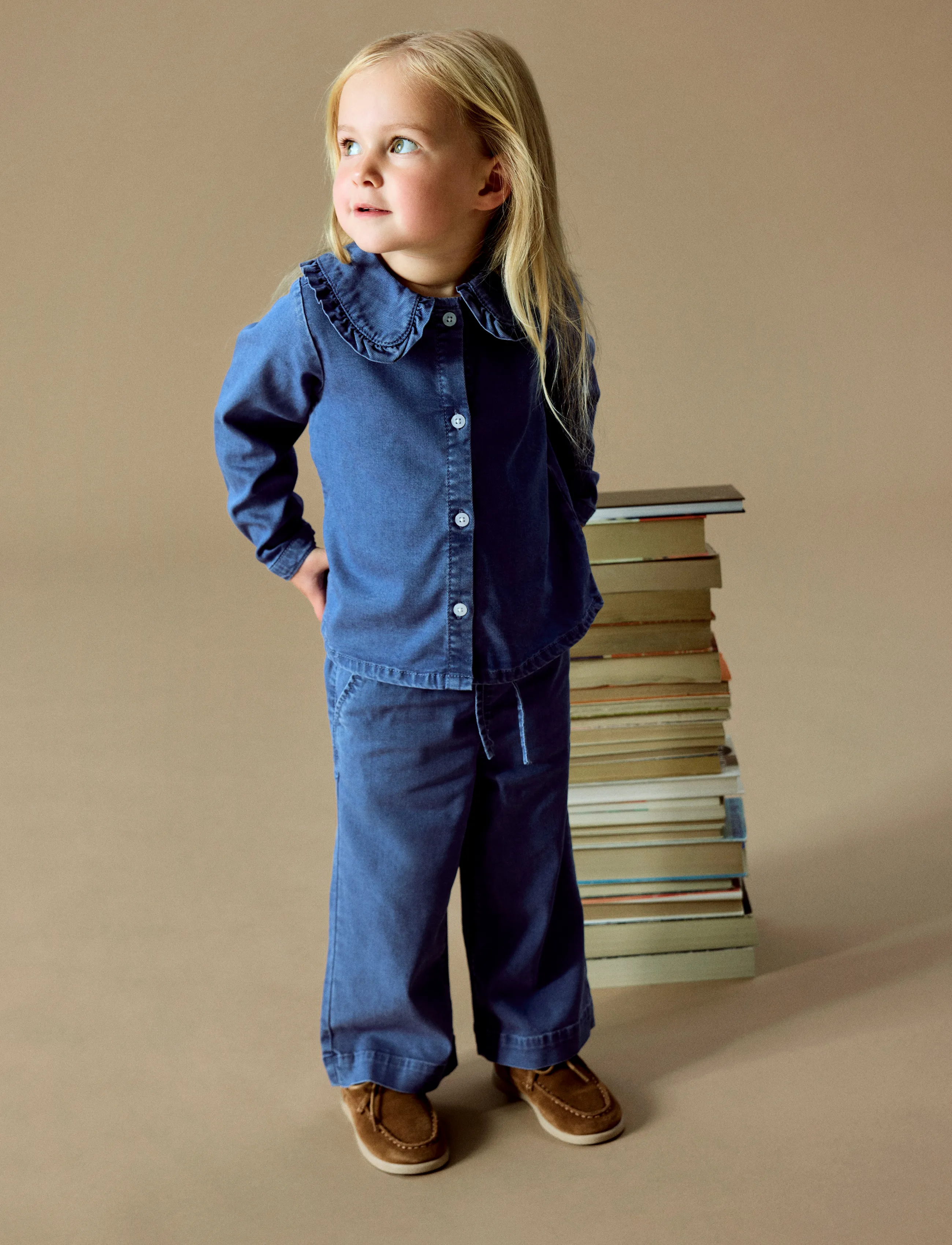 name it - NMFLUNA LS DNM SHIRT 4468-YB - medium blue denim - 2