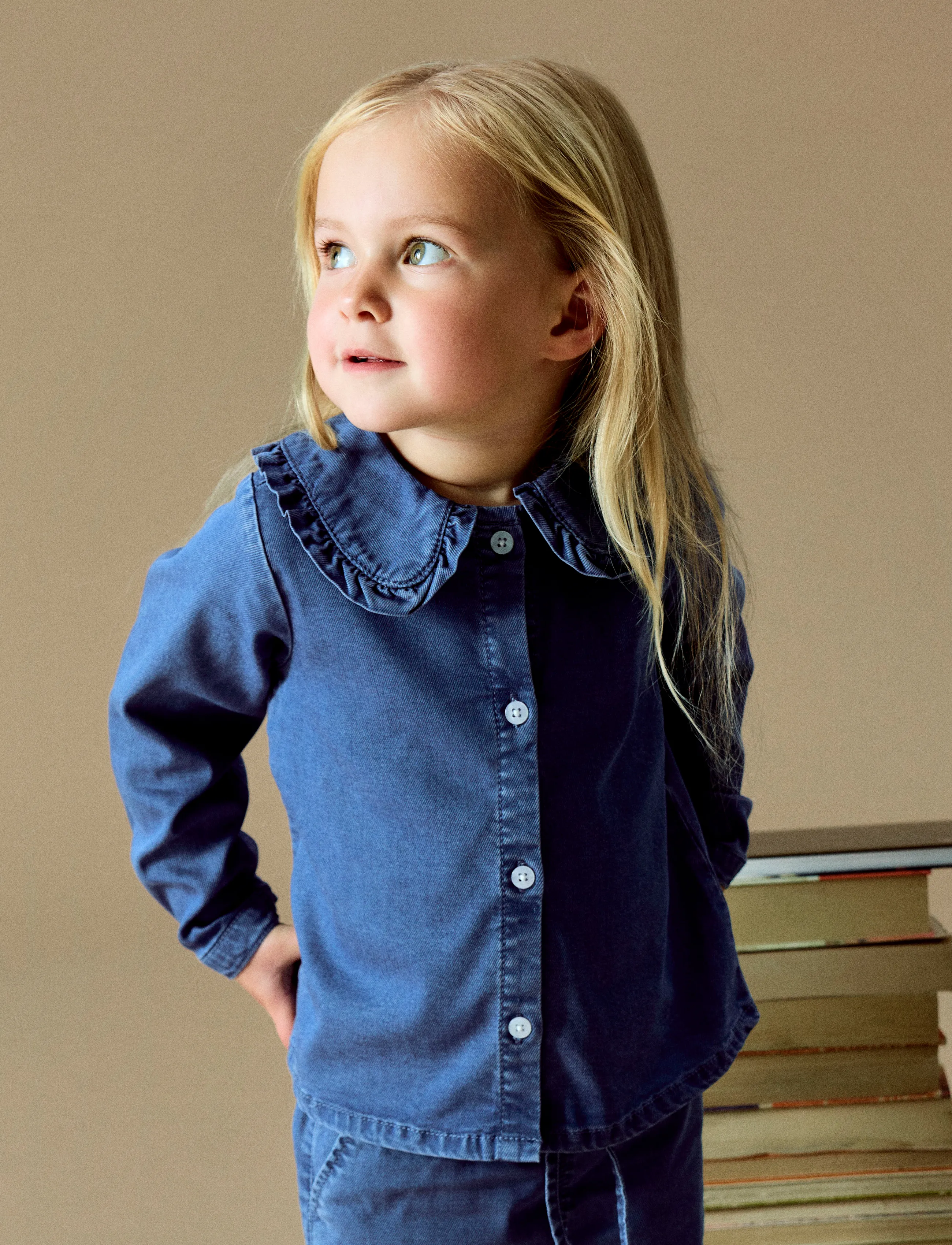 name it - NMFLUNA LS DNM SHIRT 4468-YB - medium blue denim - 3