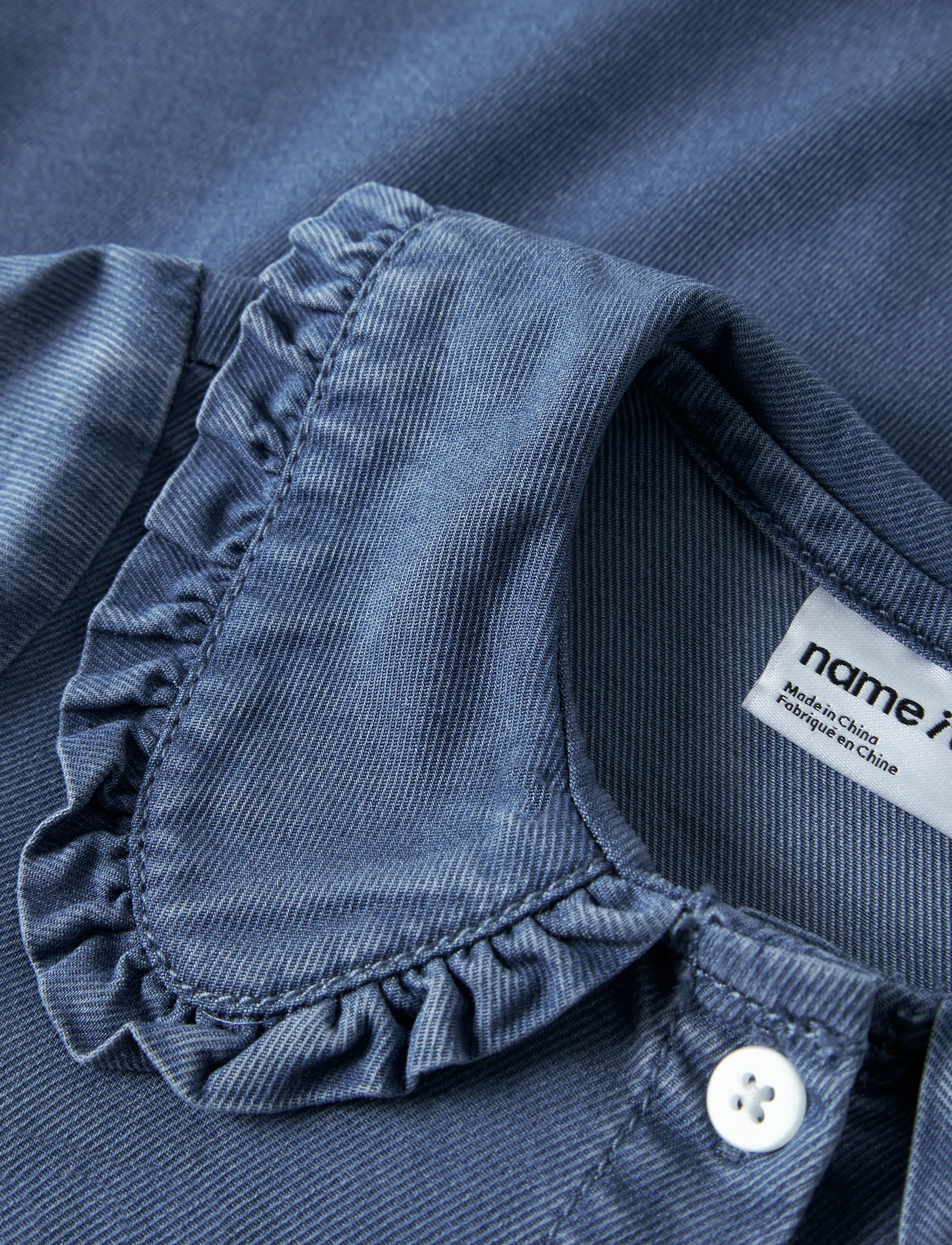 name it - NMFLUNA LS DNM SHIRT 4468-YB - medium blue denim - 4
