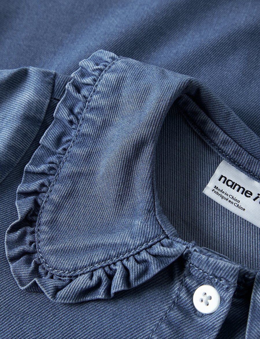 name it - NMFLUNA LS DNM SHIRT 4468-YB - medium blue denim - 4
