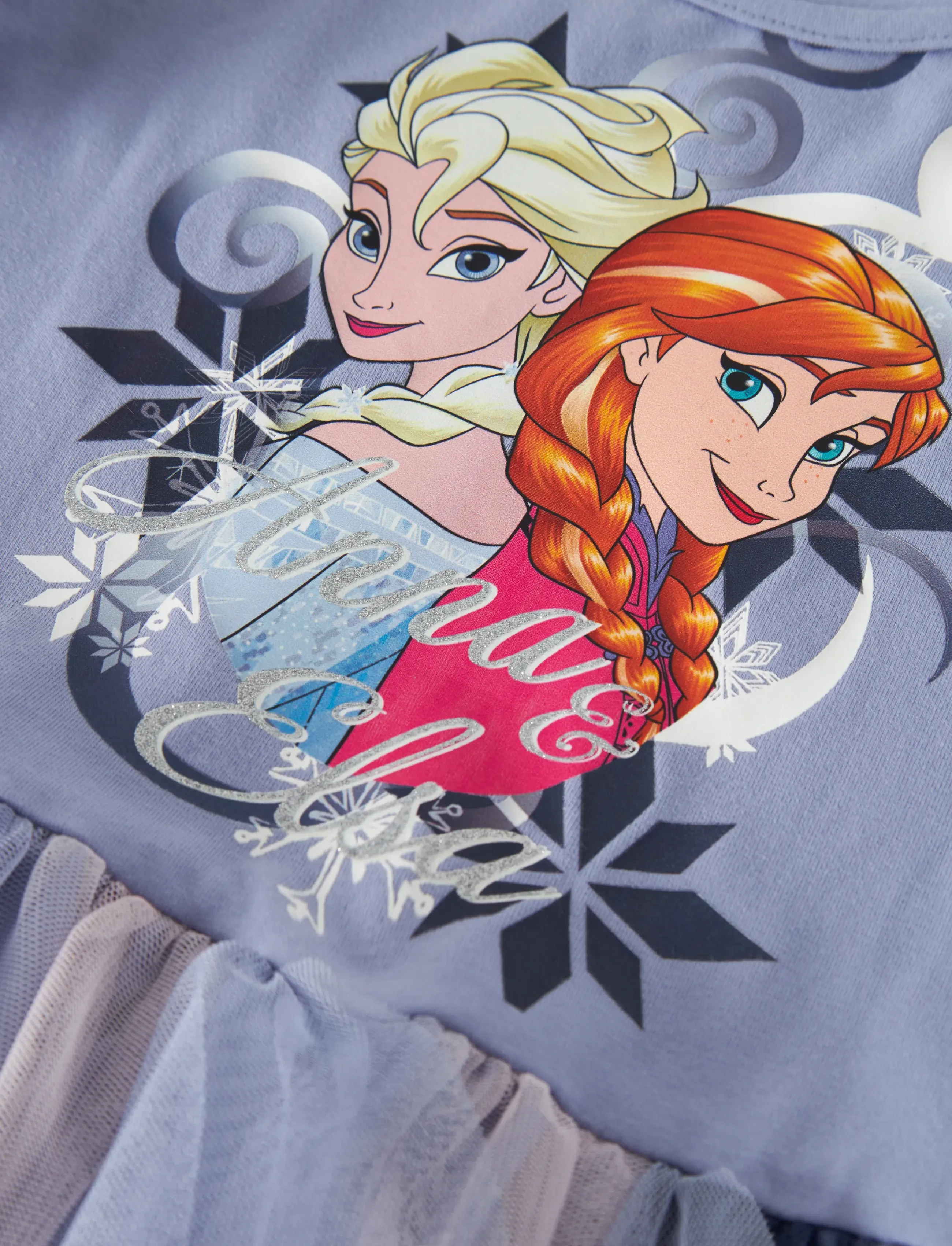 name it - NMFMOM FROZEN SS TULLE DRESS WDI - robes décontractées à manches courtes - purple impression - 3