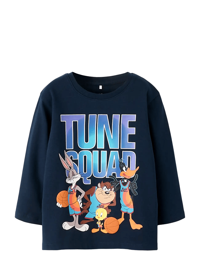 name it - NMMFLIN SPACEJAM LS NREG TOP BOX WAB - langärmelig - navy blazer - 1