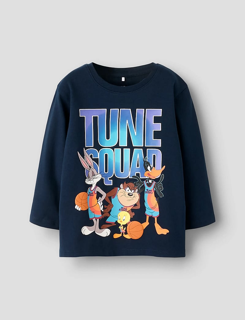 name it - NMMFLIN SPACEJAM LS NREG TOP BOX WAB - langärmelig - navy blazer - 0
