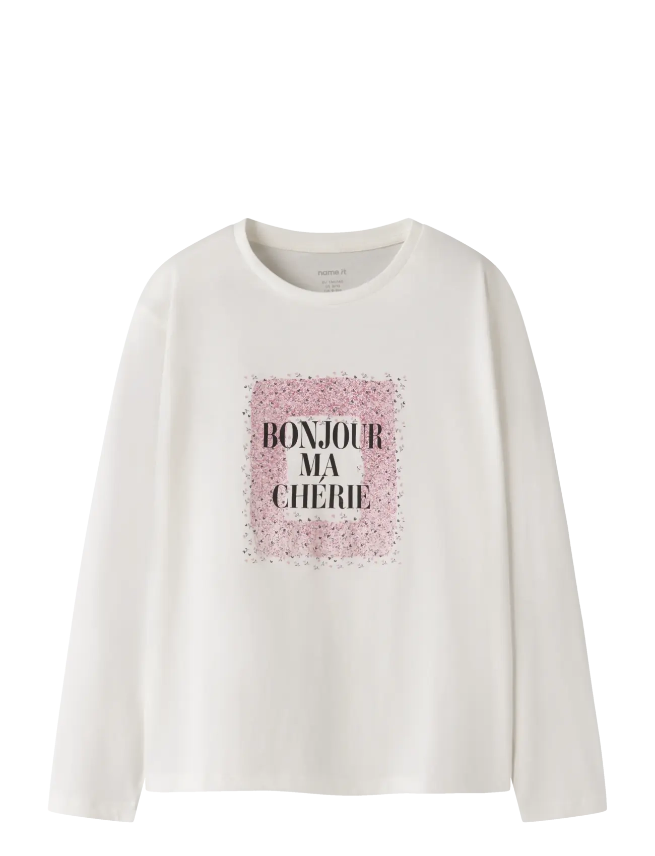 name it NKFRIMIKKA LS NREG TOP - Back to school - CLOUD DANCER / white