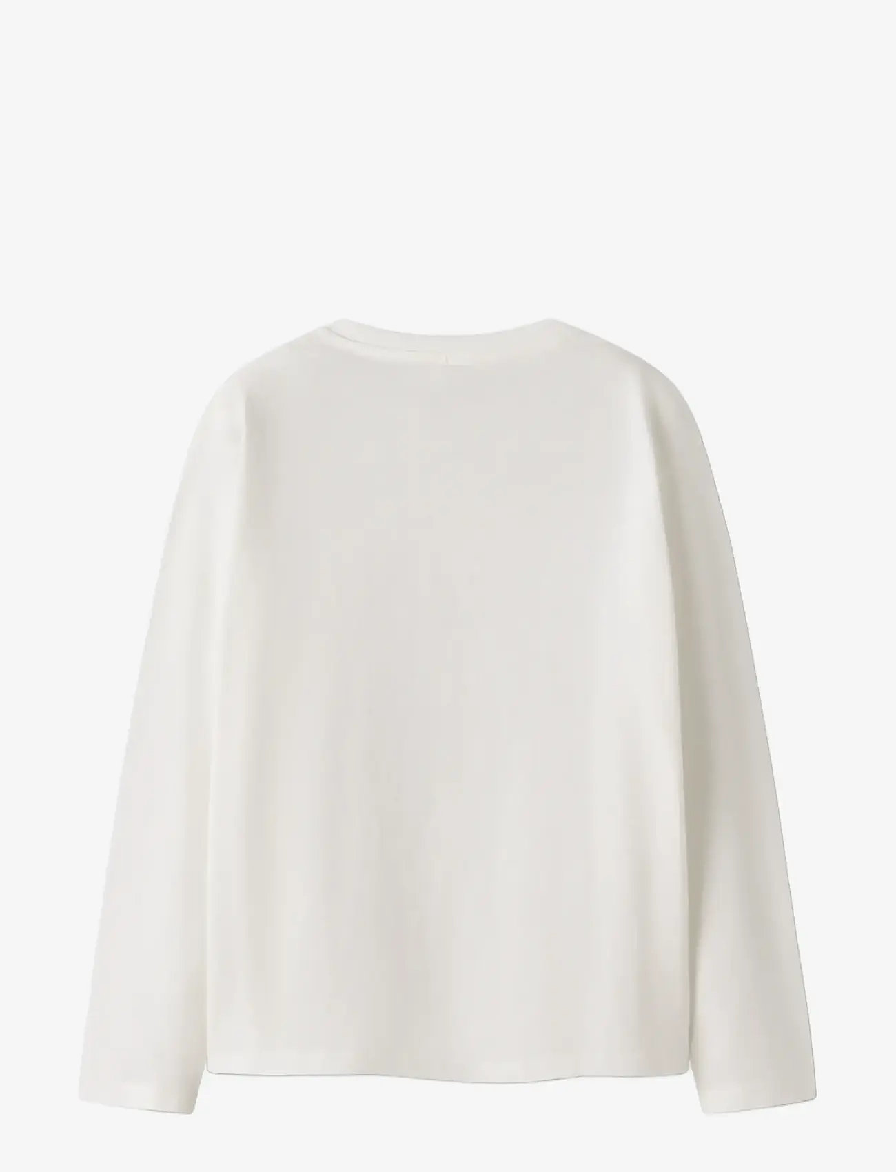 name it - NKFRIMIKKA LS NREG TOP - langærmede t-shirts - cloud dancer - 2