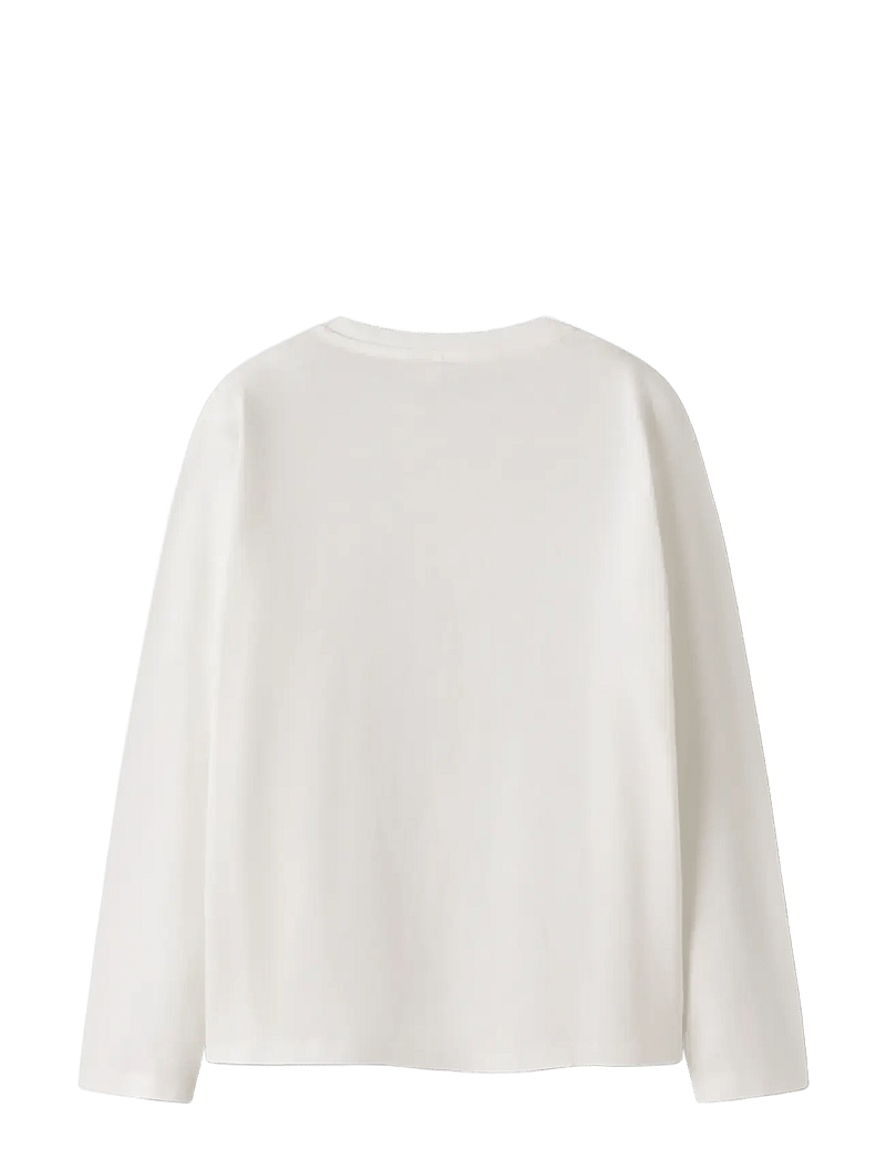 name it - NKFRIMIKKA LS NREG TOP - langærmede t-shirts - cloud dancer - 2