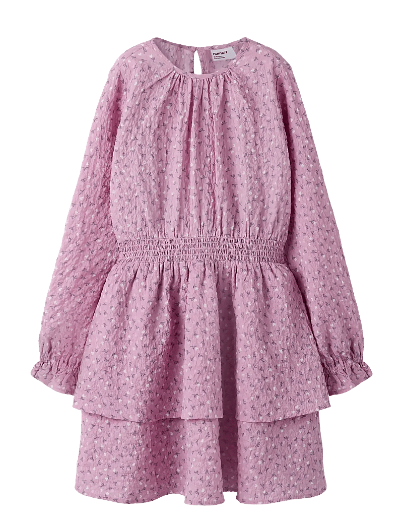name it - NKFRILEKKA LS DRESS - langærmede hverdagskjoler - mauve mist - 0