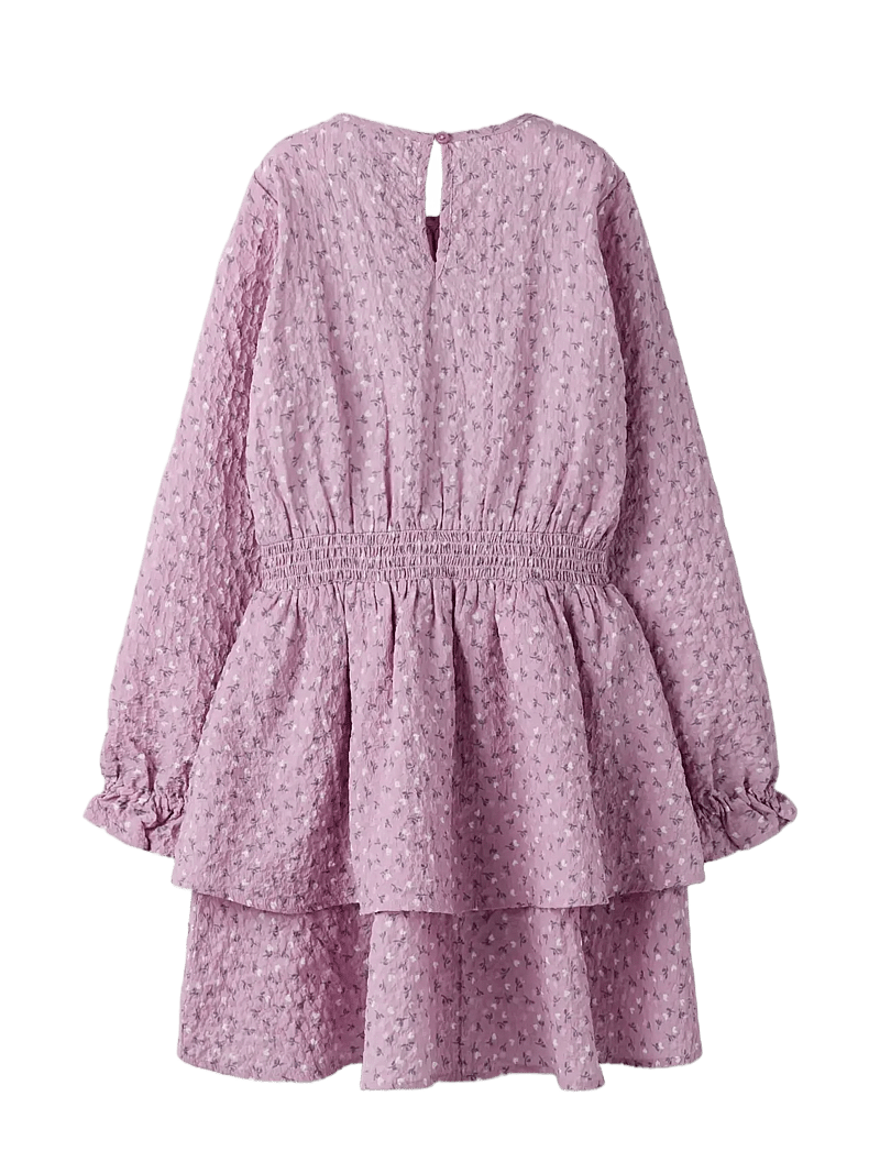 name it - NKFRILEKKA LS DRESS - langærmede hverdagskjoler - mauve mist - 1