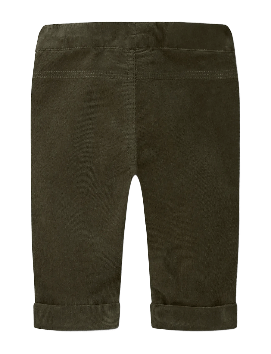 name it - NBMBEN REG CORD WL PANT 4609-YT - babybukser - olive night - 1
