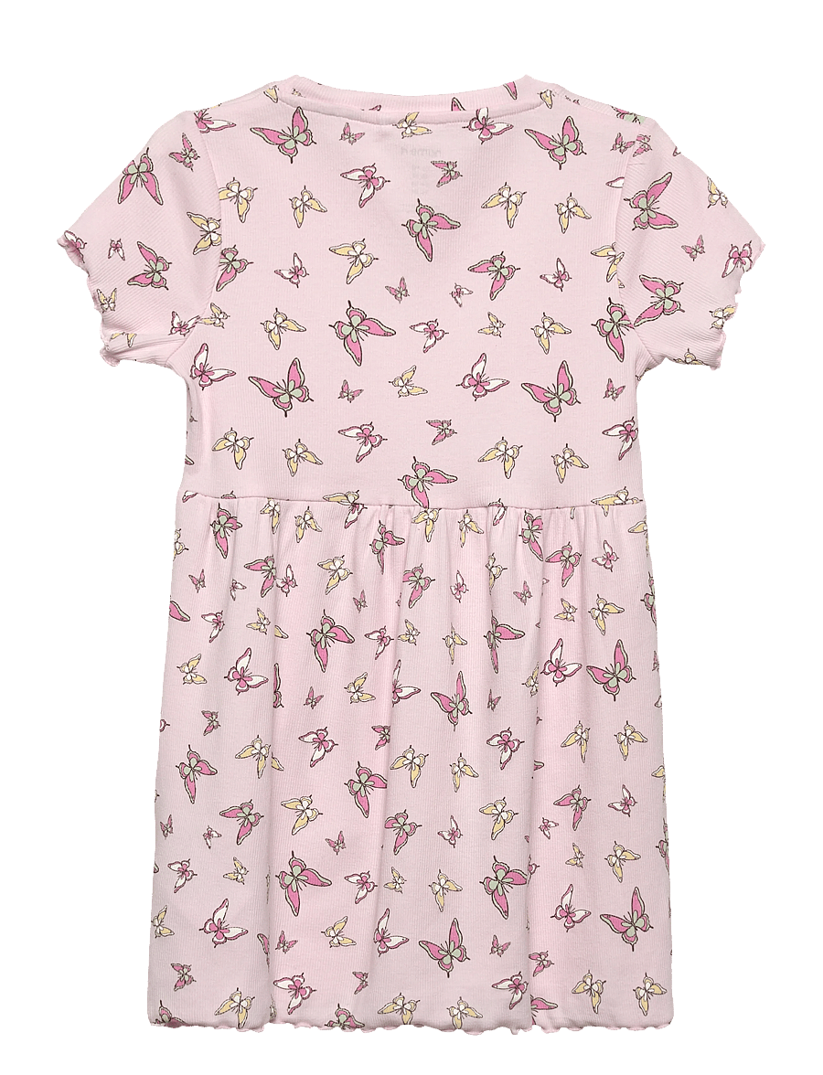 name it - NMFVEMMA SS AOP DRESS - kurzärmelige freizeitkleider - cradle pink - 1