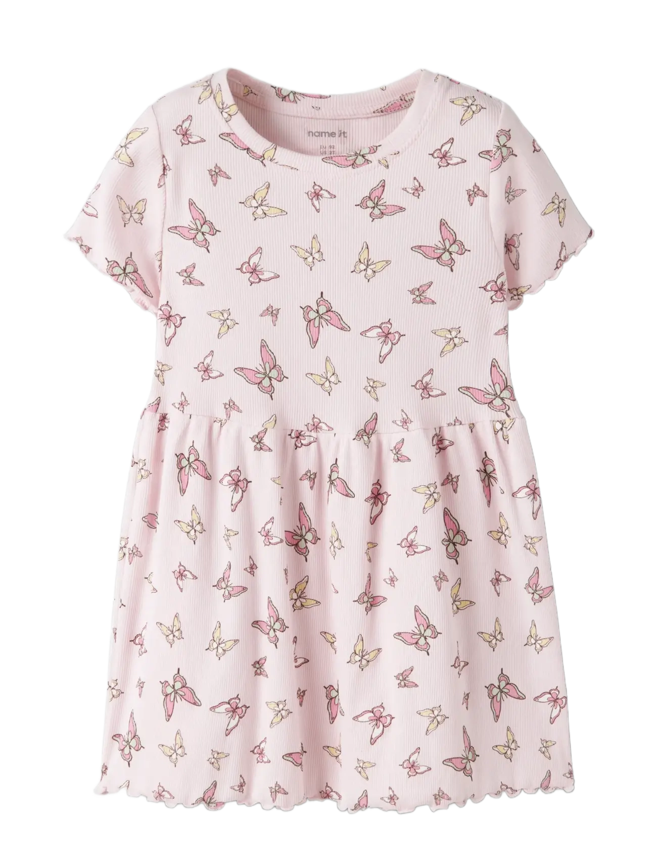 name it - NMFVEMMA SS AOP DRESS - sukienki codzienne z krótkim rękawem - cradle pink - 2