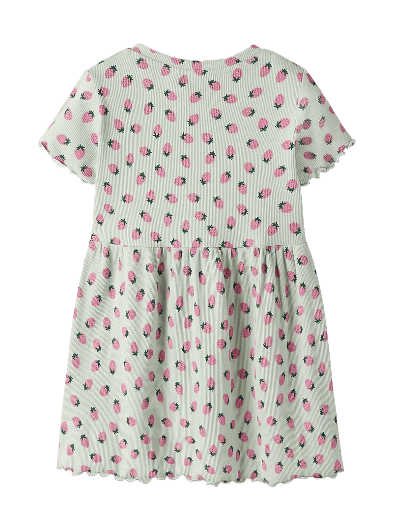 name it - NMFVEMMA SS AOP DRESS - kurzärmelige freizeitkleider - pale aqua - 1