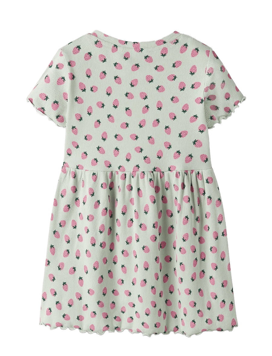 name it - NMFVEMMA SS AOP DRESS - kurzärmelige freizeitkleider - pale aqua - 1