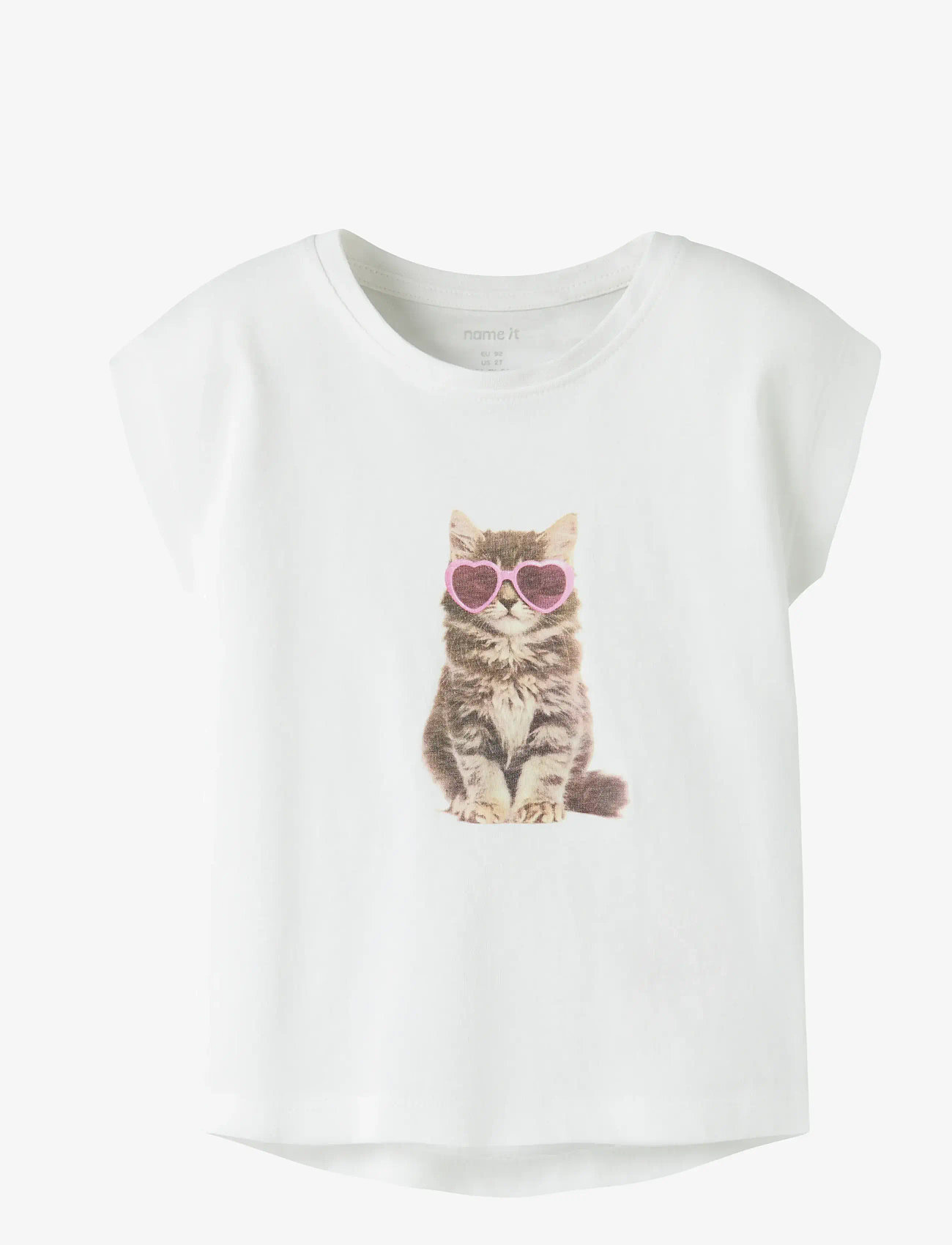 name it - NMFVOTIA CAPSL TOP - kortärmade t-shirts - bright white - 0