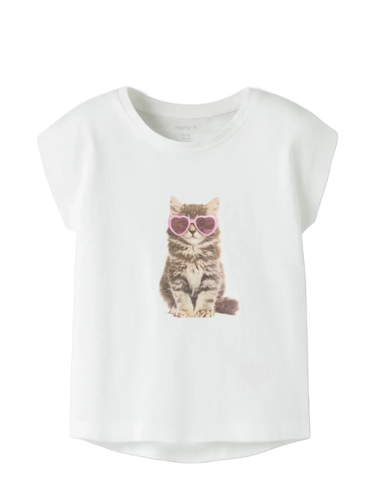 name it - NMFVOTIA CAPSL TOP - kortermede t-skjorter - bright white - 2