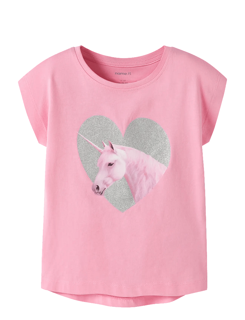 name it - NMFVOTIA CAPSL TOP - kortærmede t-shirts - pink drink - 0