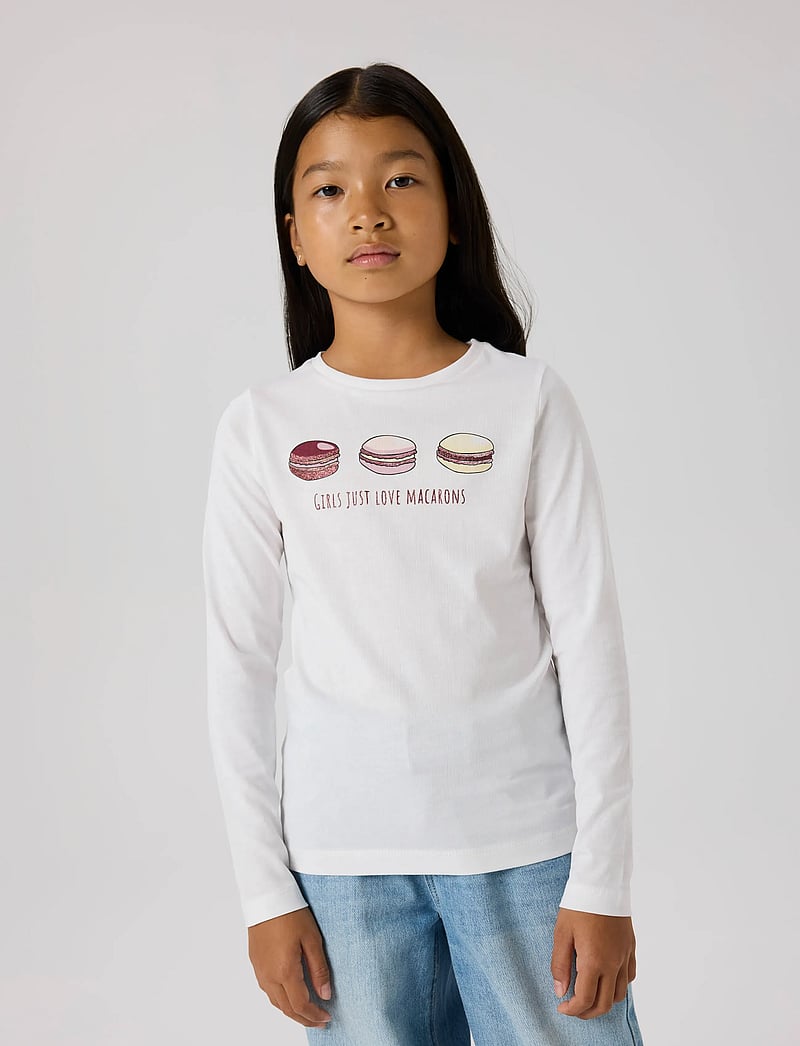 name it - NKFRIKALISA LS TOP - långärmade t-shirts - bright white - 4