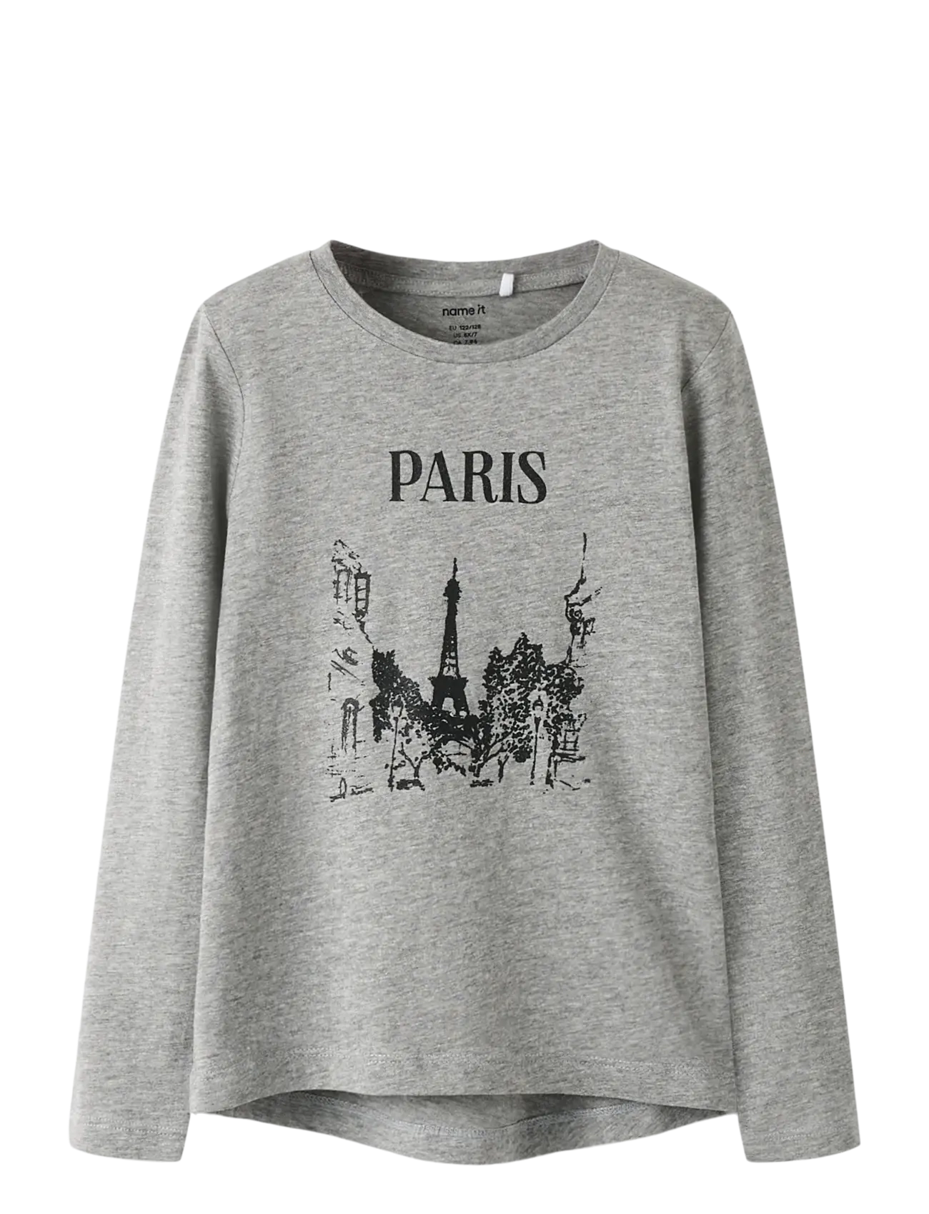 NKFRIKALISA LS TOP - GREY MELANGE