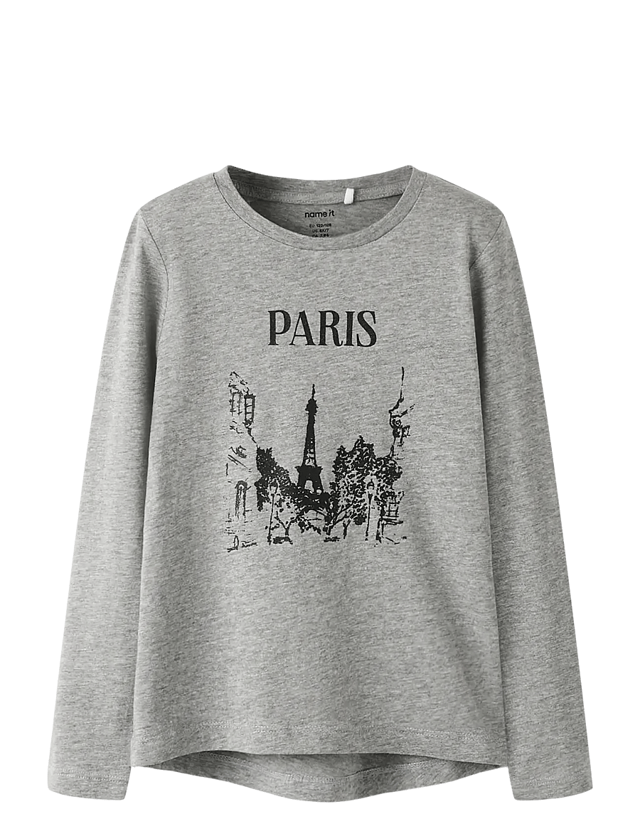 name it - NKFRIKALISA LS TOP - langärmelig - grey melange - 1