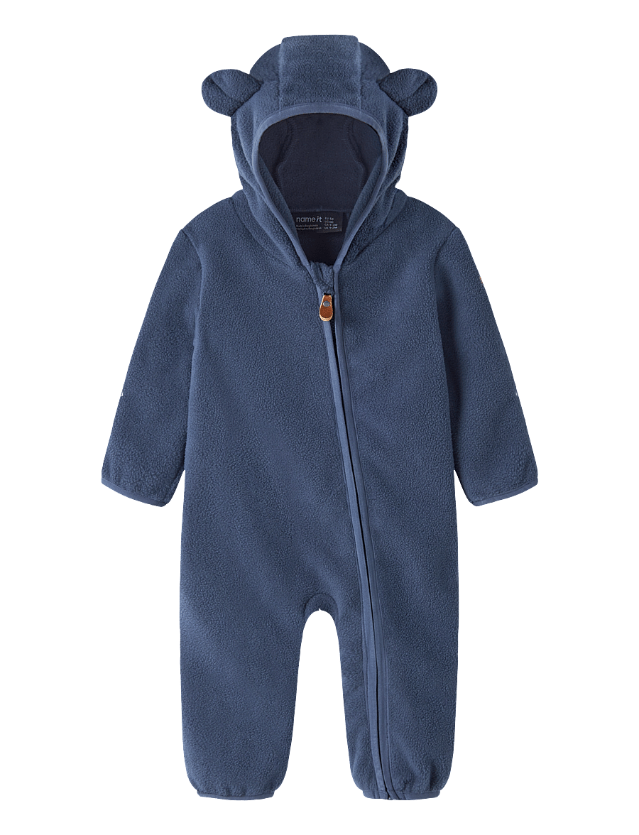 name it - NBNMEEKO FLEECE SUIT MELANGE NOOS - oceana - 0