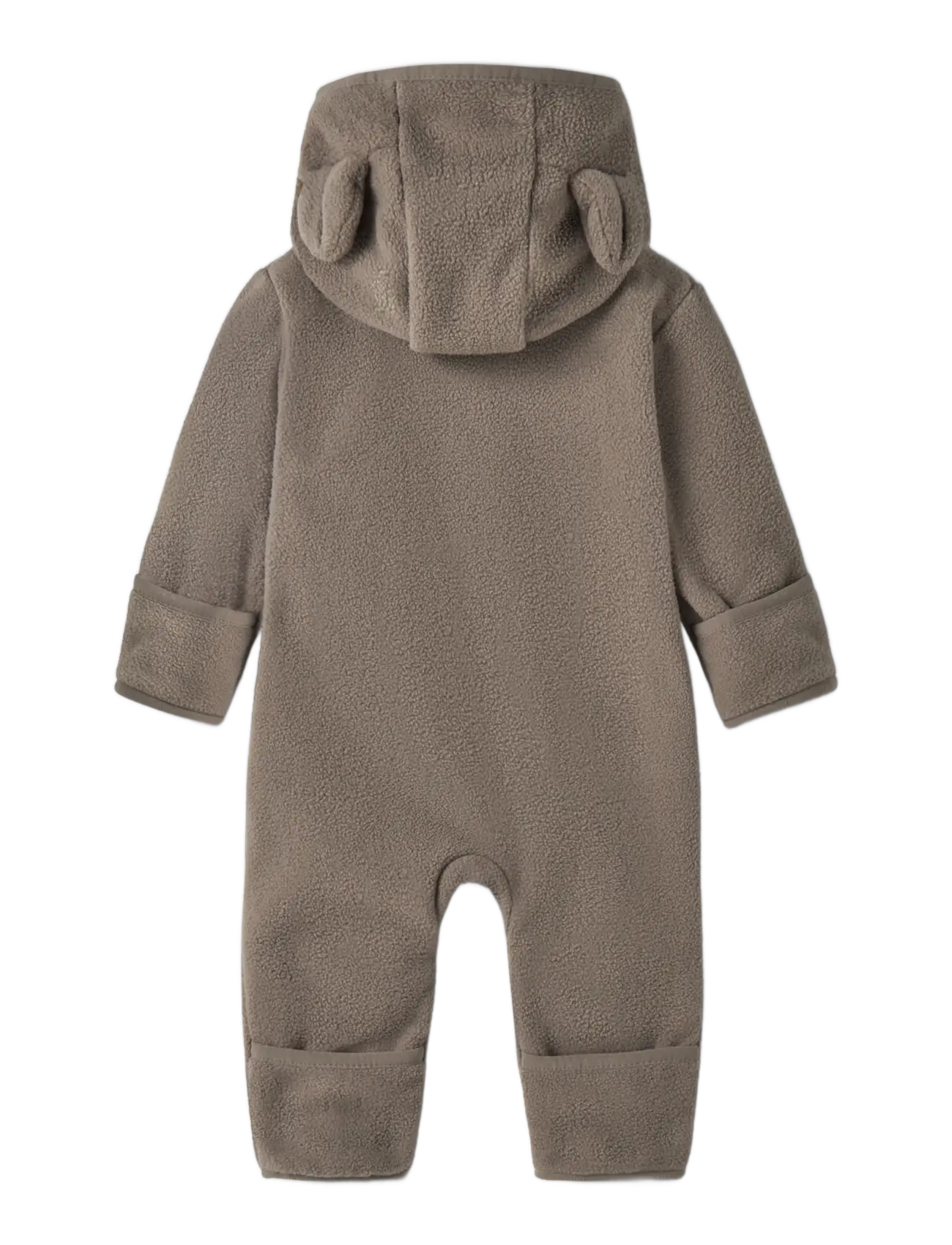 name it - NBNMEEKO FLEECE SUIT MELANGE NOOS - walnut - 1