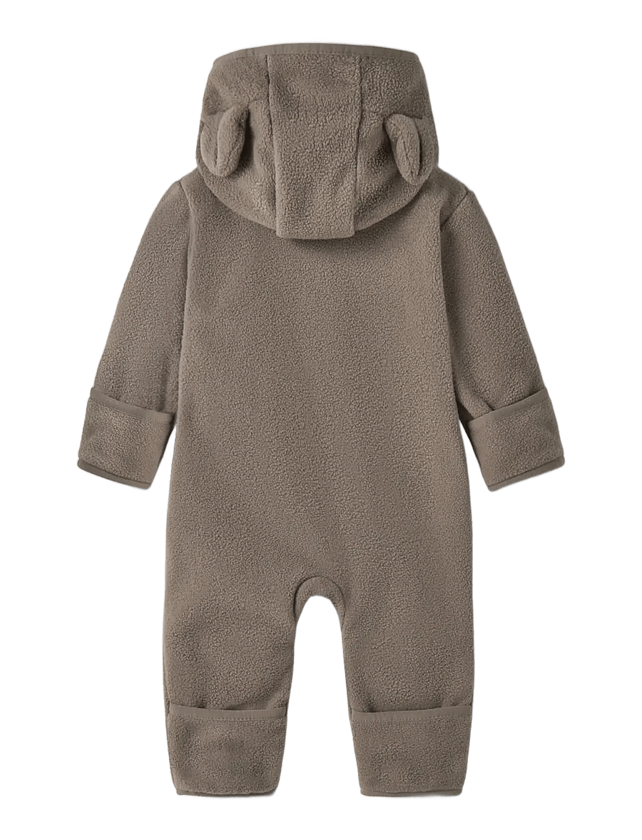 name it - NBNMEEKO FLEECE SUIT MELANGE NOOS - walnut - 1